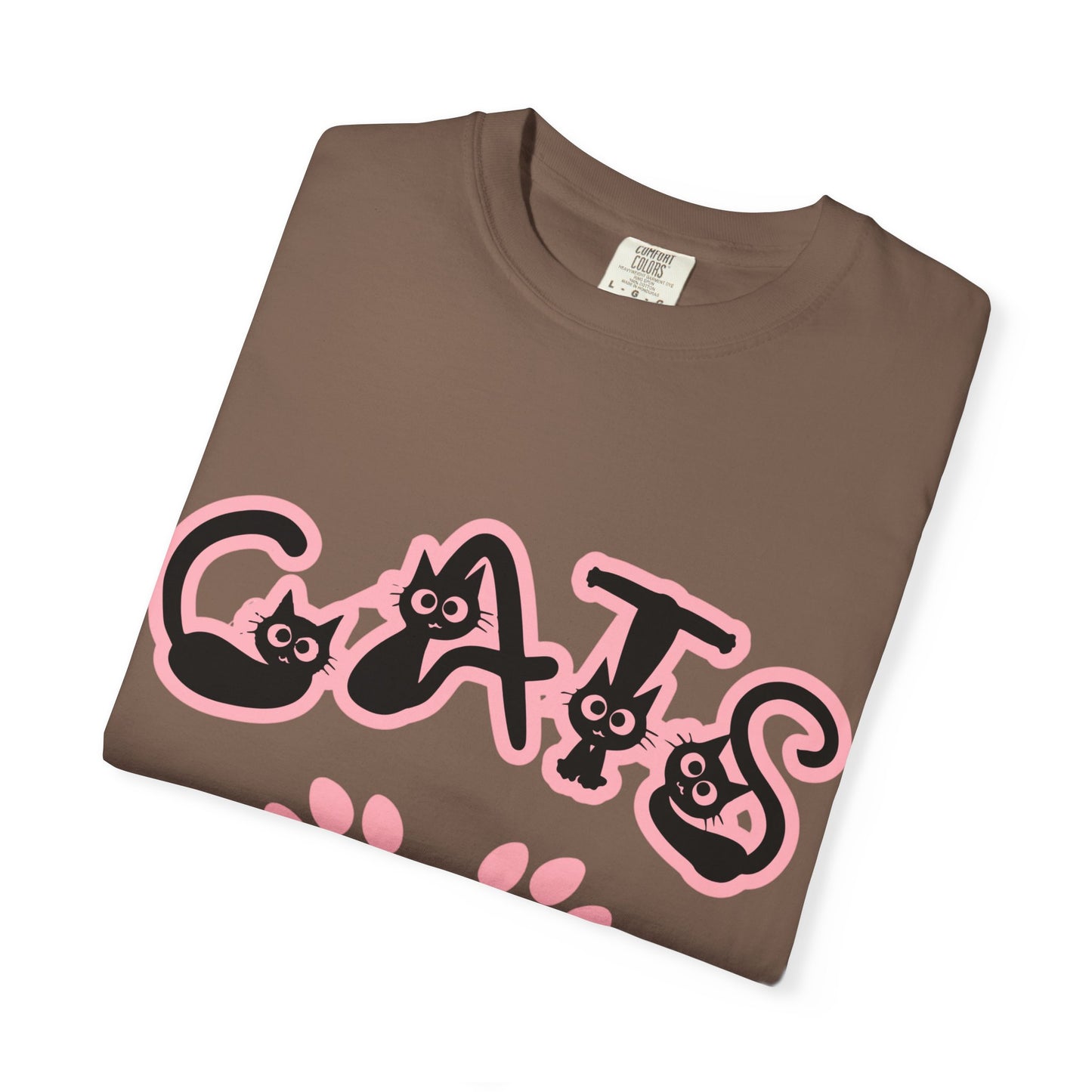 Cat Lover Unisex T-shirt with CATS Font Design