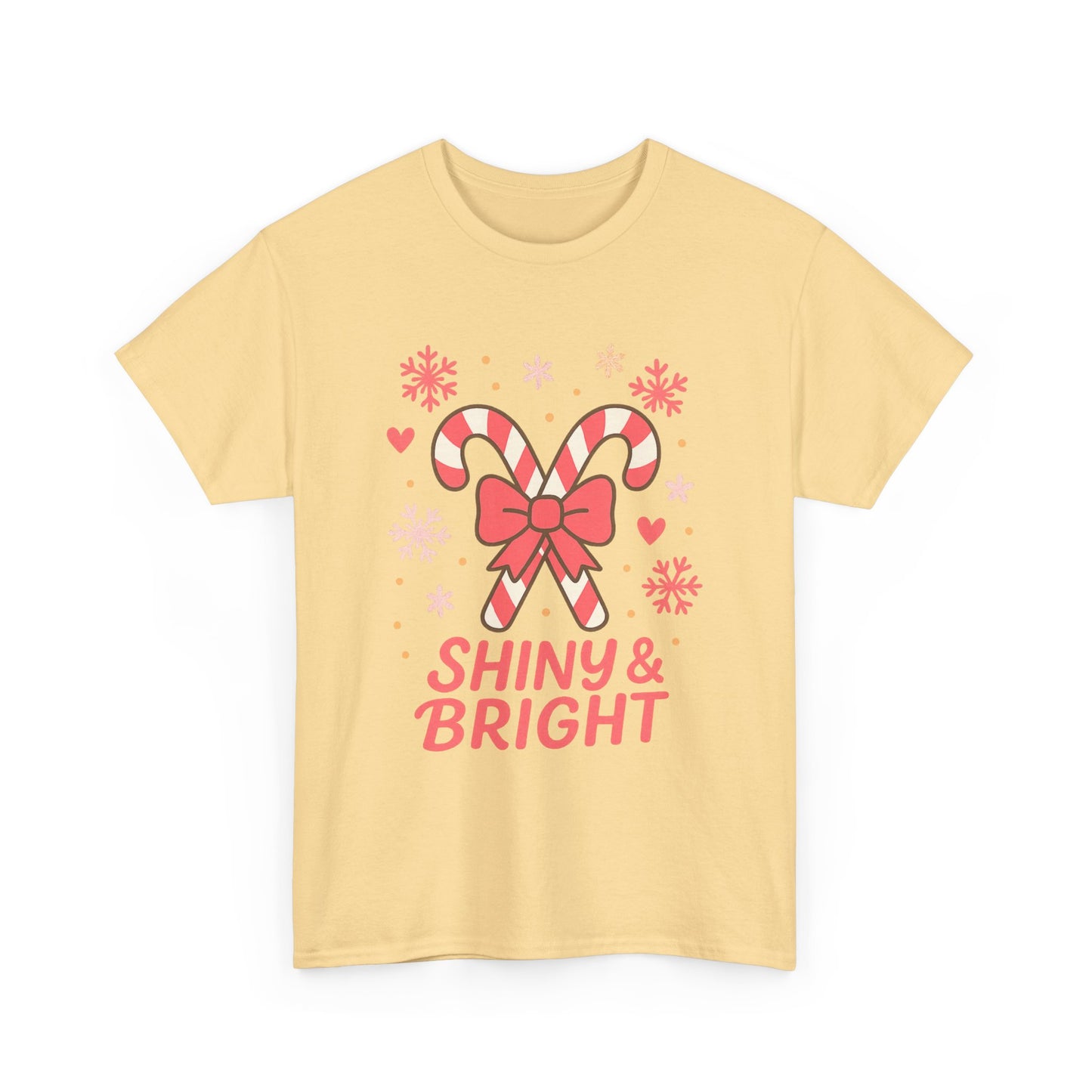 Candy Cane Christmas Tee, Holiday Shirt, Festive Unisex Cotton Tee, Merry and Bright T-Shirt, Gift for Christmas, Winter Apparel