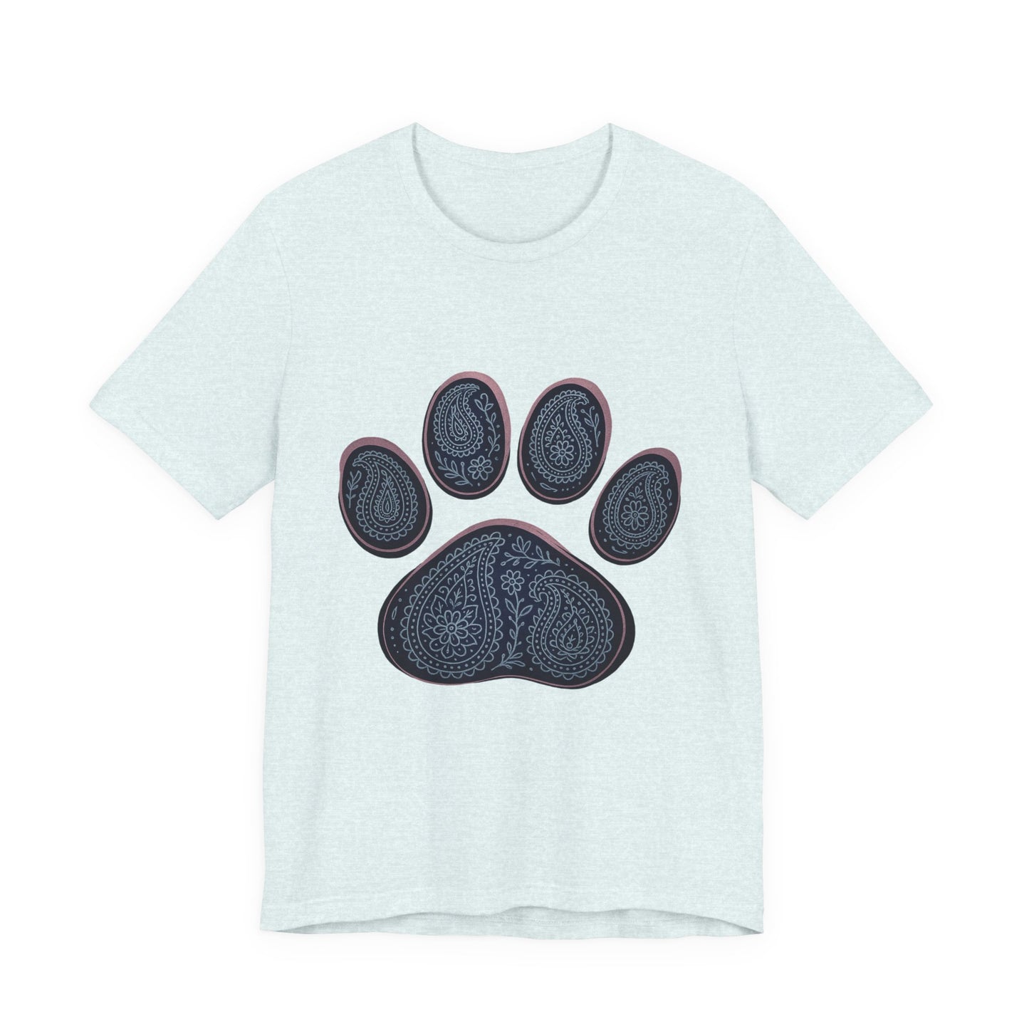 Blue Paisley Paw Tee