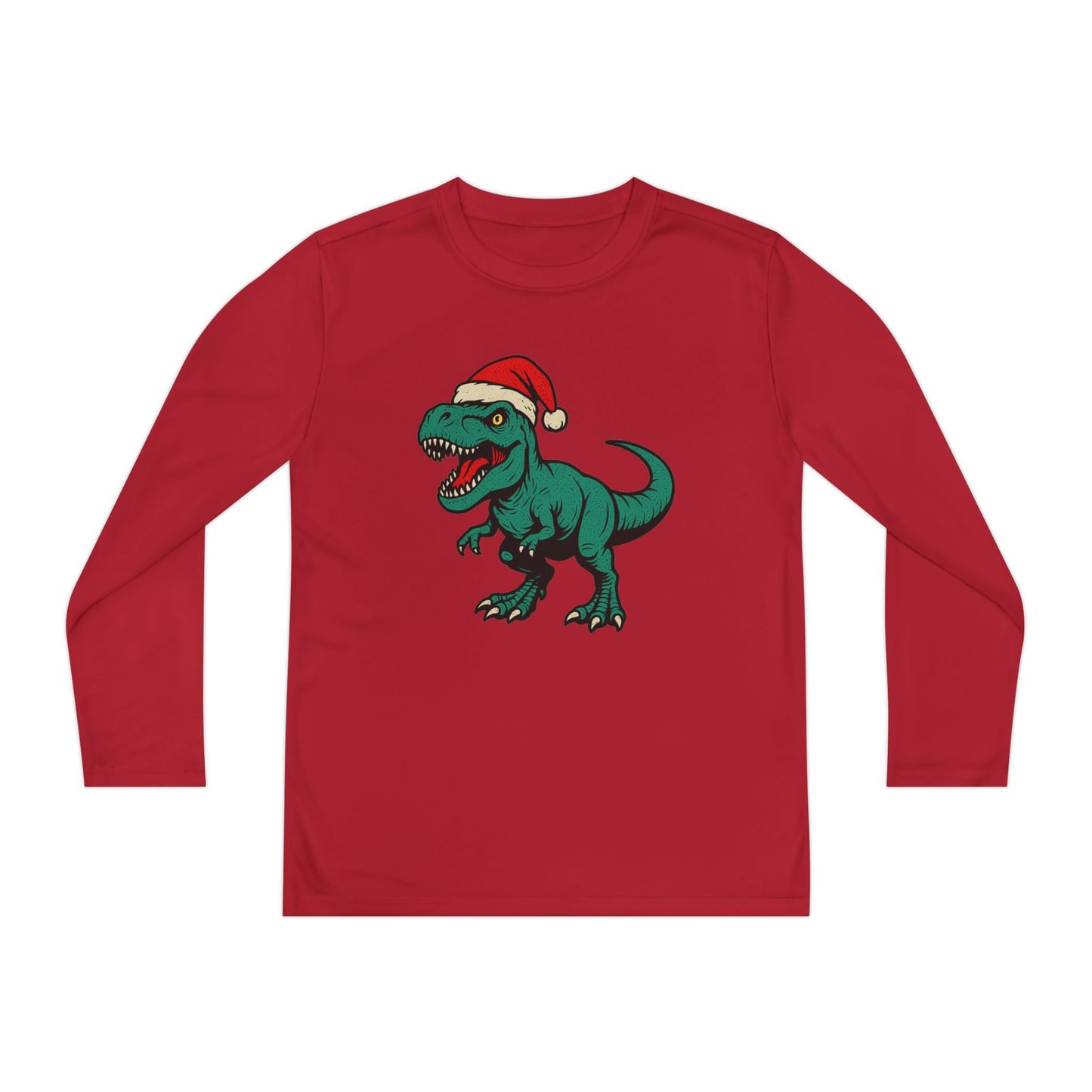 Long Sleeve Dinosaur Holiday Tee