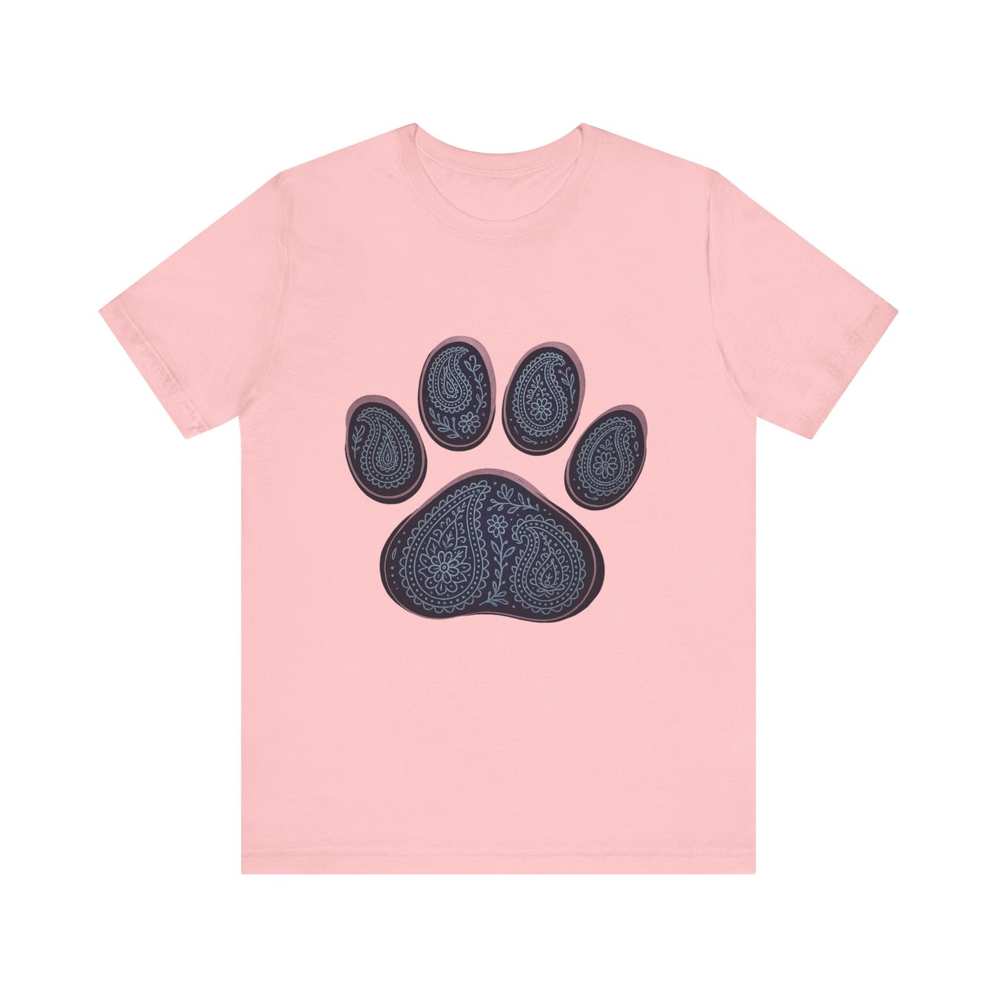 Blue Paisley Paw Tee