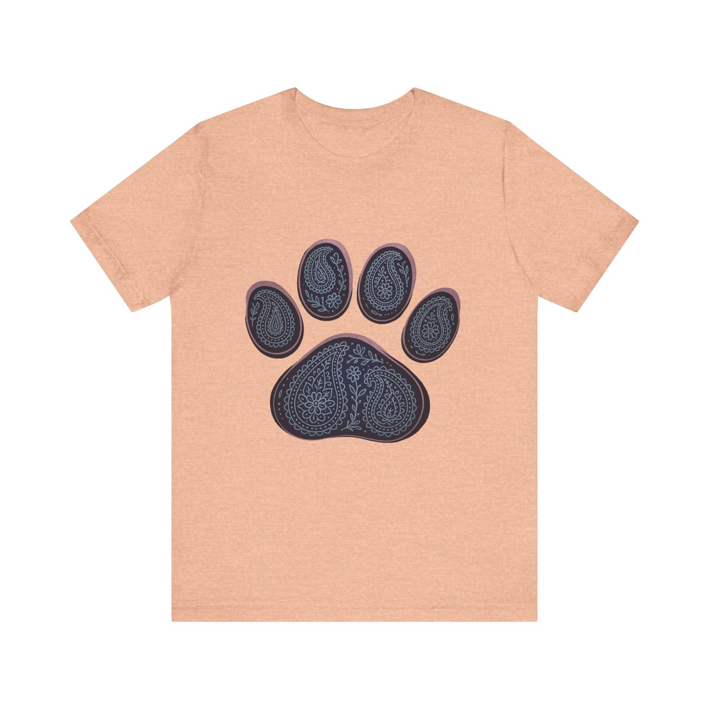 Blue Paisley Paw Tee