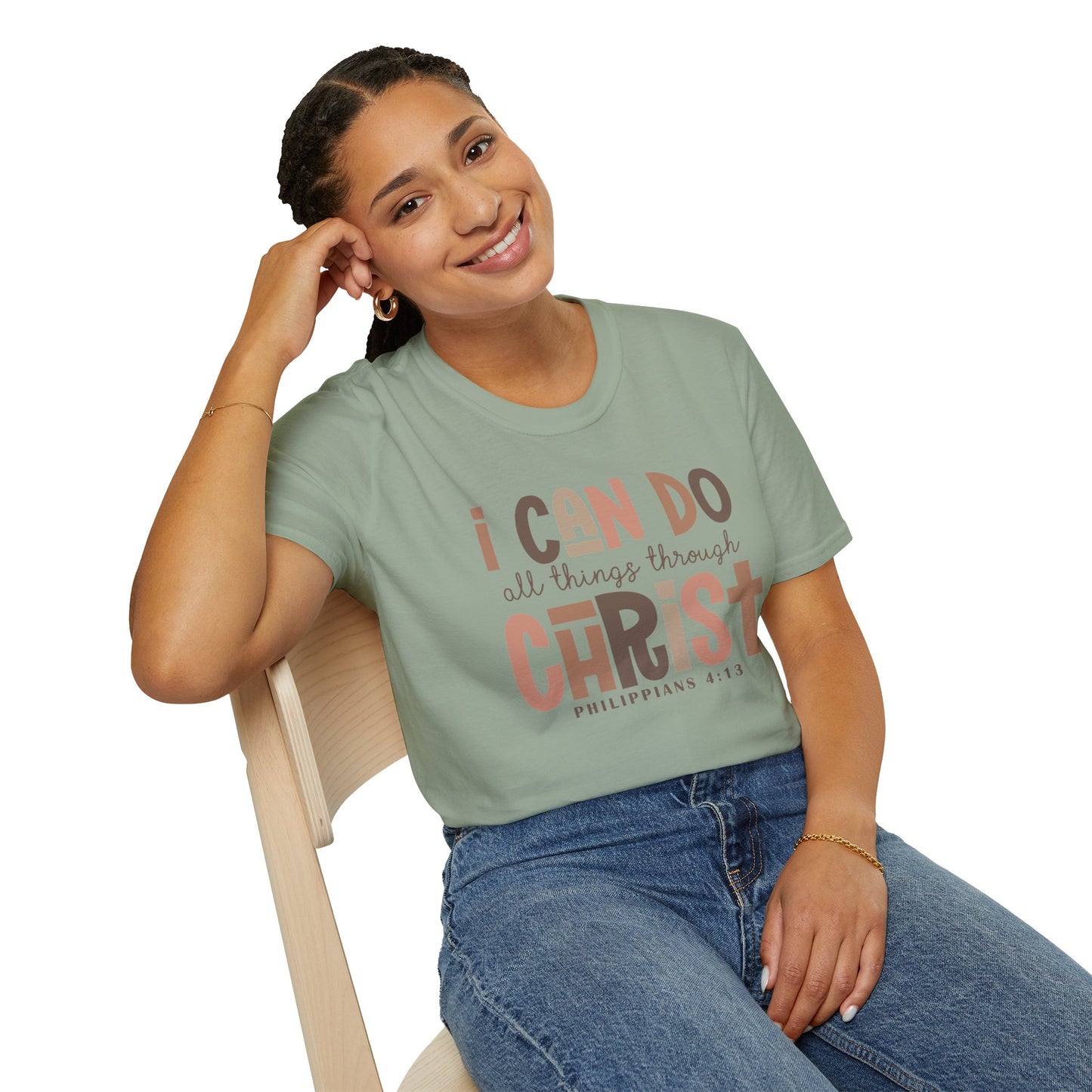 Faithful Unisex Tee with Inspirational Text - Earthtone Colors