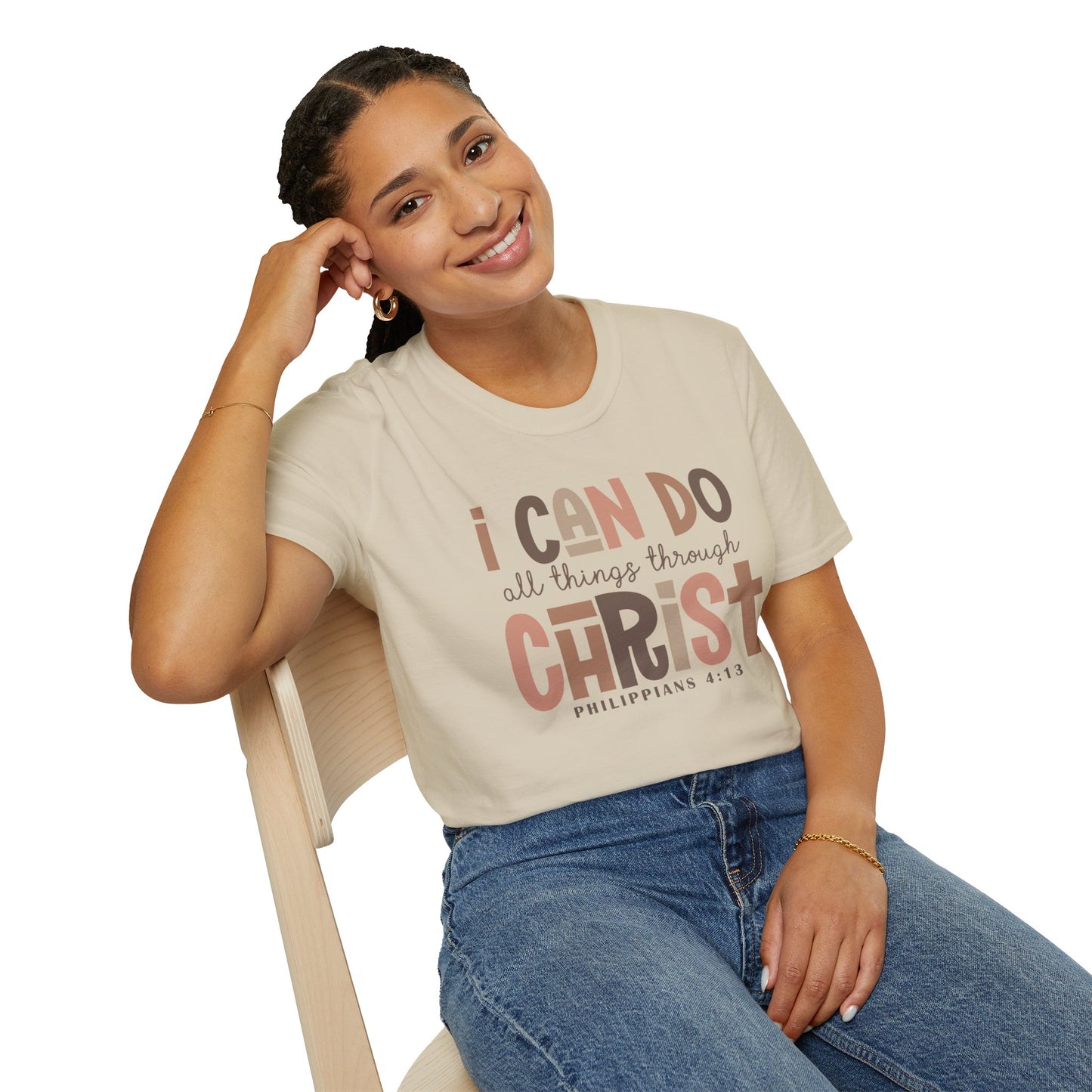 Faithful Unisex Tee with Inspirational Text - Earthtone Colors