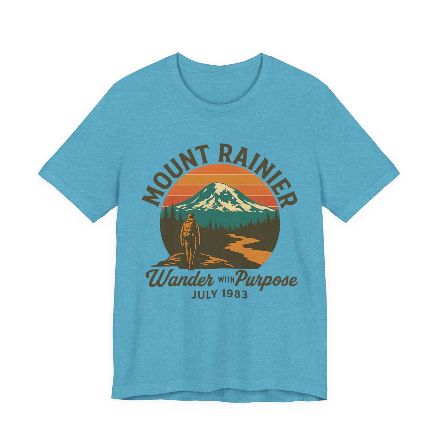 Adventure Tee - Wander with Purpose Retro Hiker