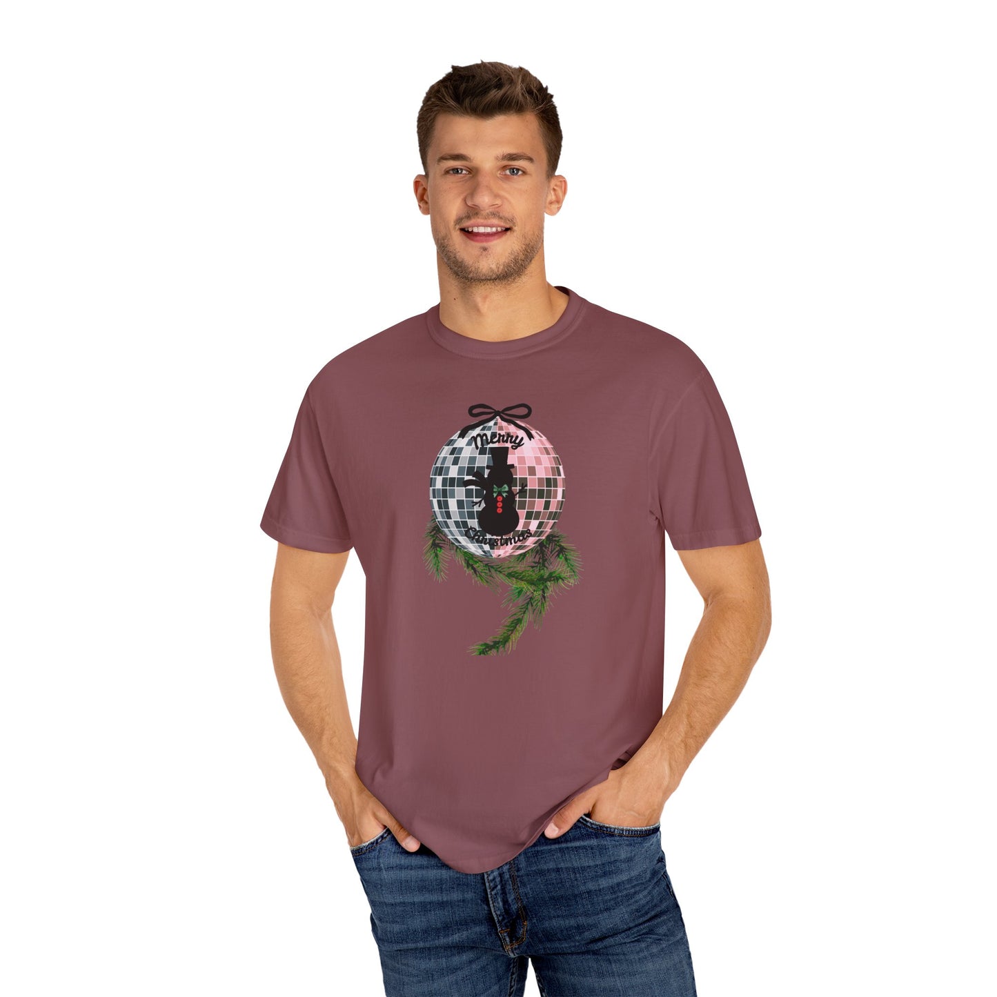 Christmas Disco Snowman T-shirt