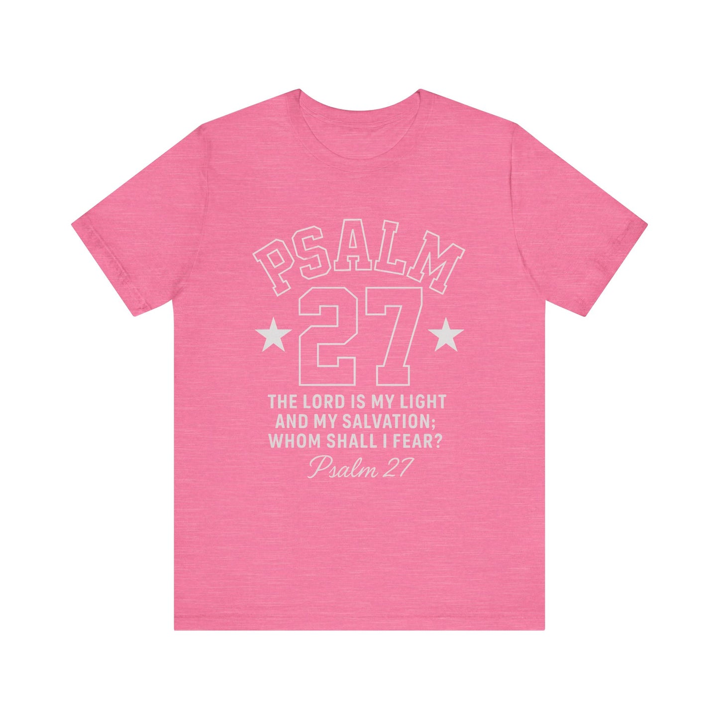 Unisex Jersey Tee - PSALM 27 Sporty Jersey Style Shirt