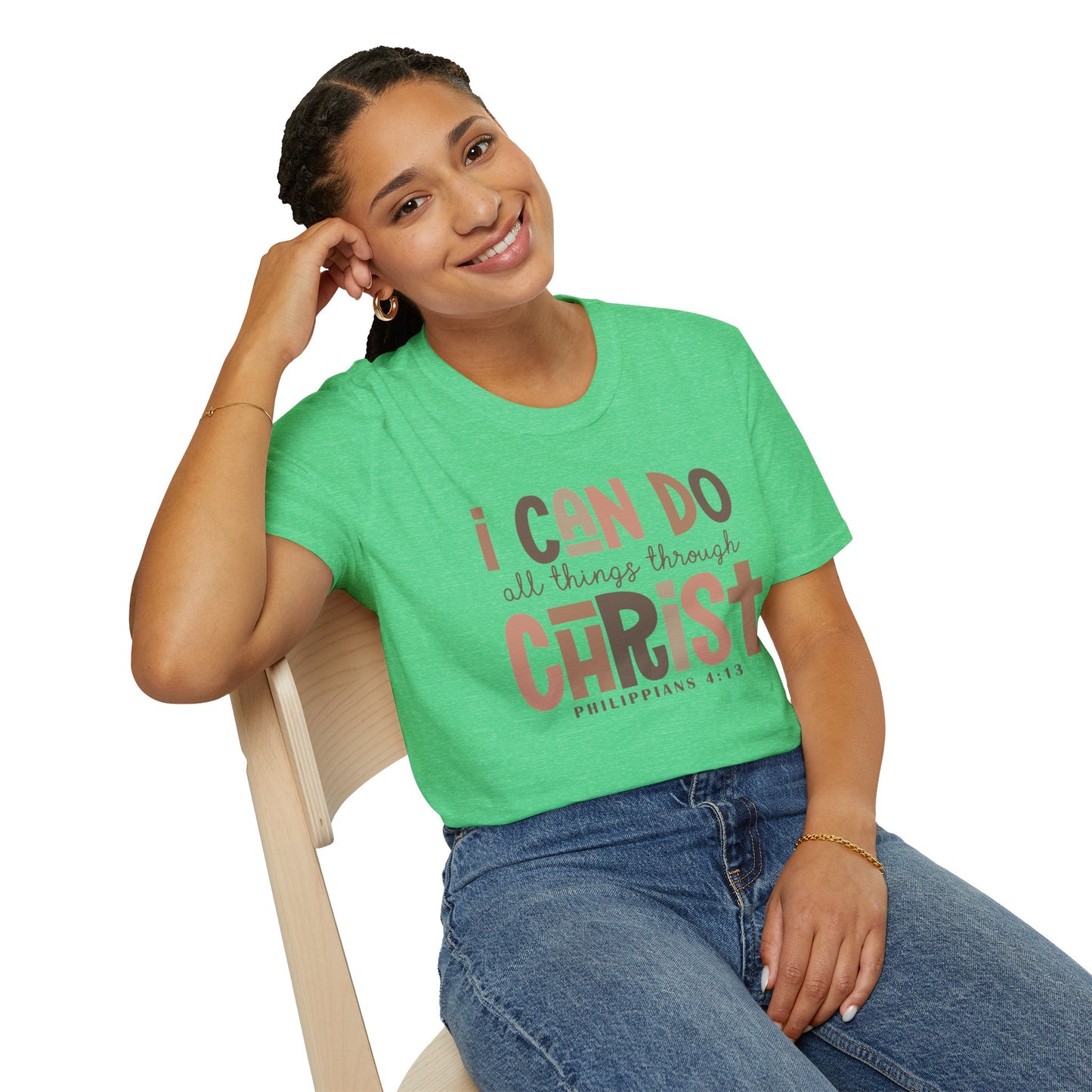 Faithful Unisex Tee with Inspirational Text - Earthtone Colors