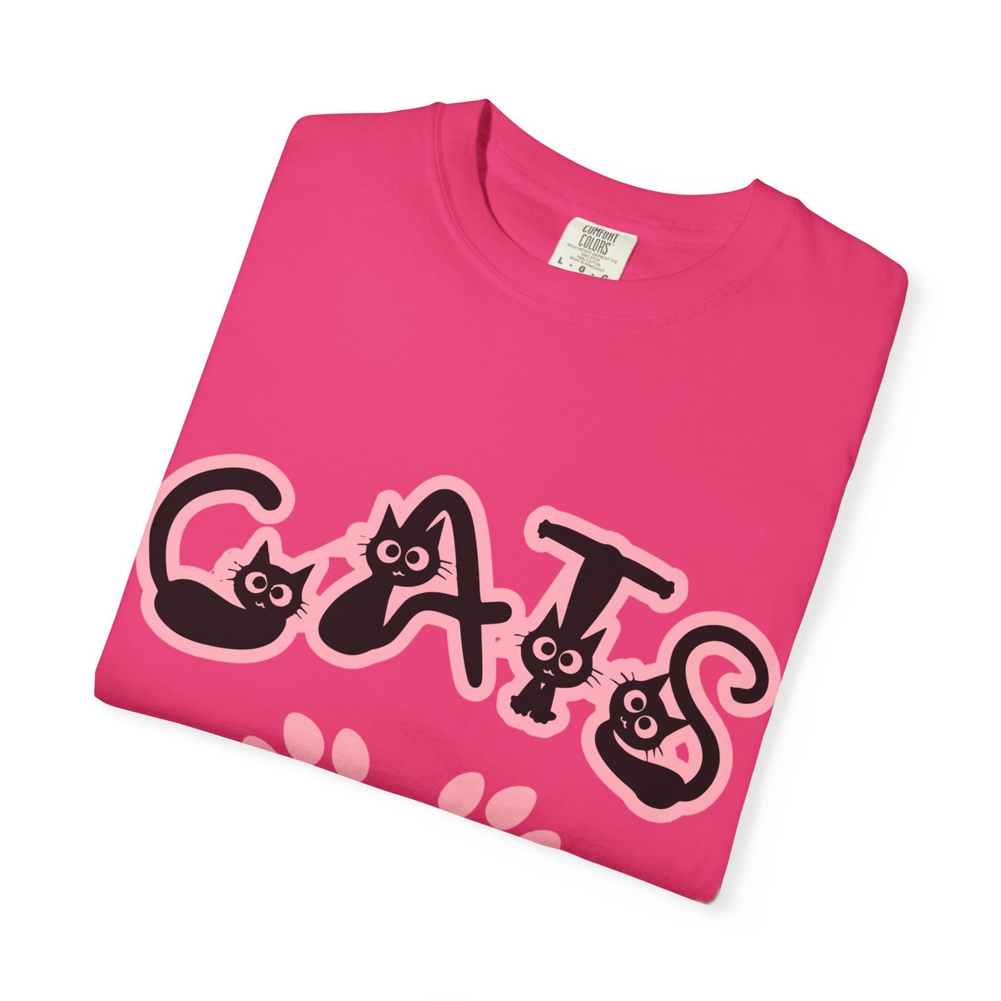 Cat Lover Unisex T-shirt with CATS Font Design