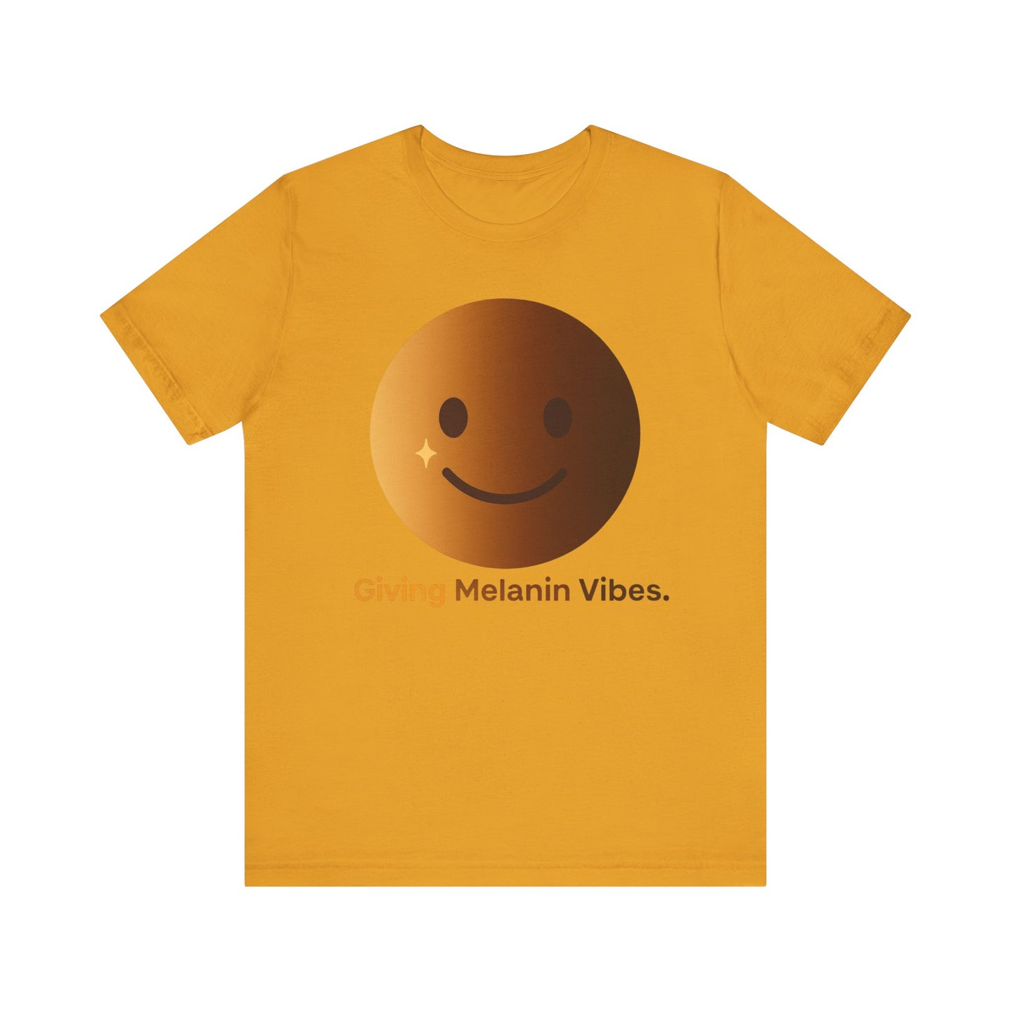 Melanated Emoji Tee- Giving Melanated Vibes- Style 1