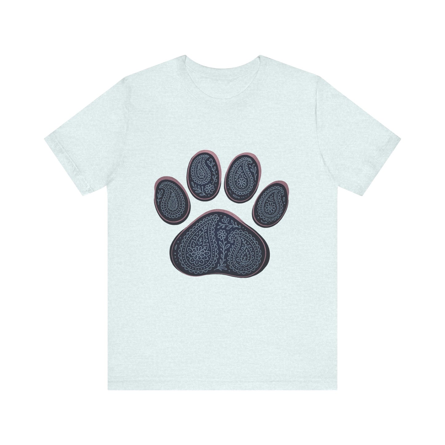 Blue Paisley Paw Tee