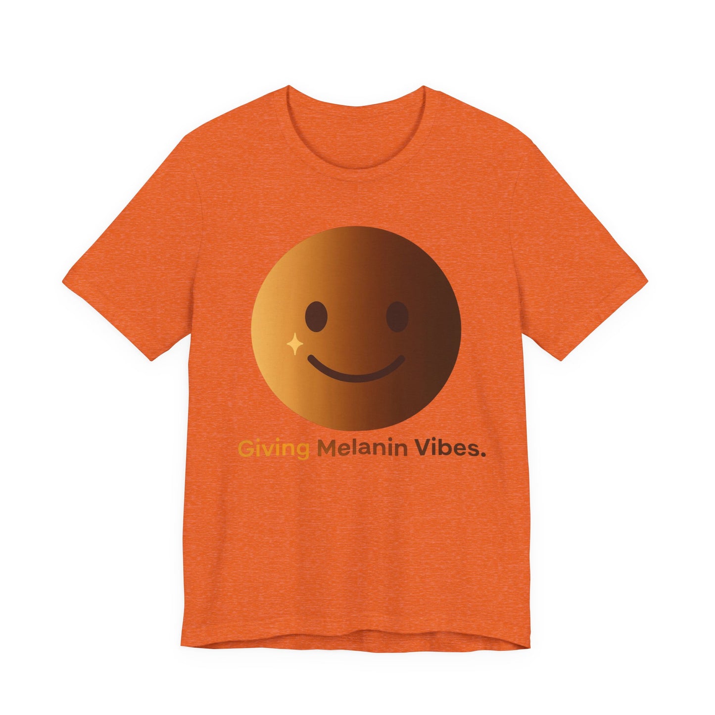 Melanated Emoji Tee- Giving Melanated Vibes- Style 1