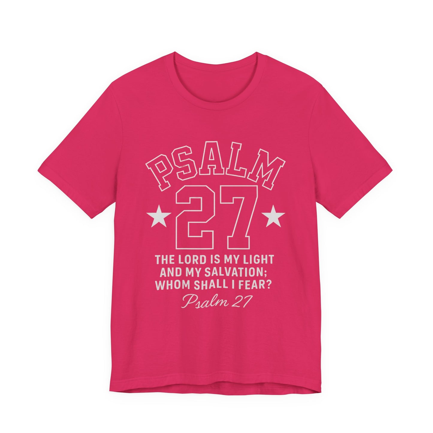 Unisex Jersey Tee - PSALM 27 Sporty Jersey Style Shirt