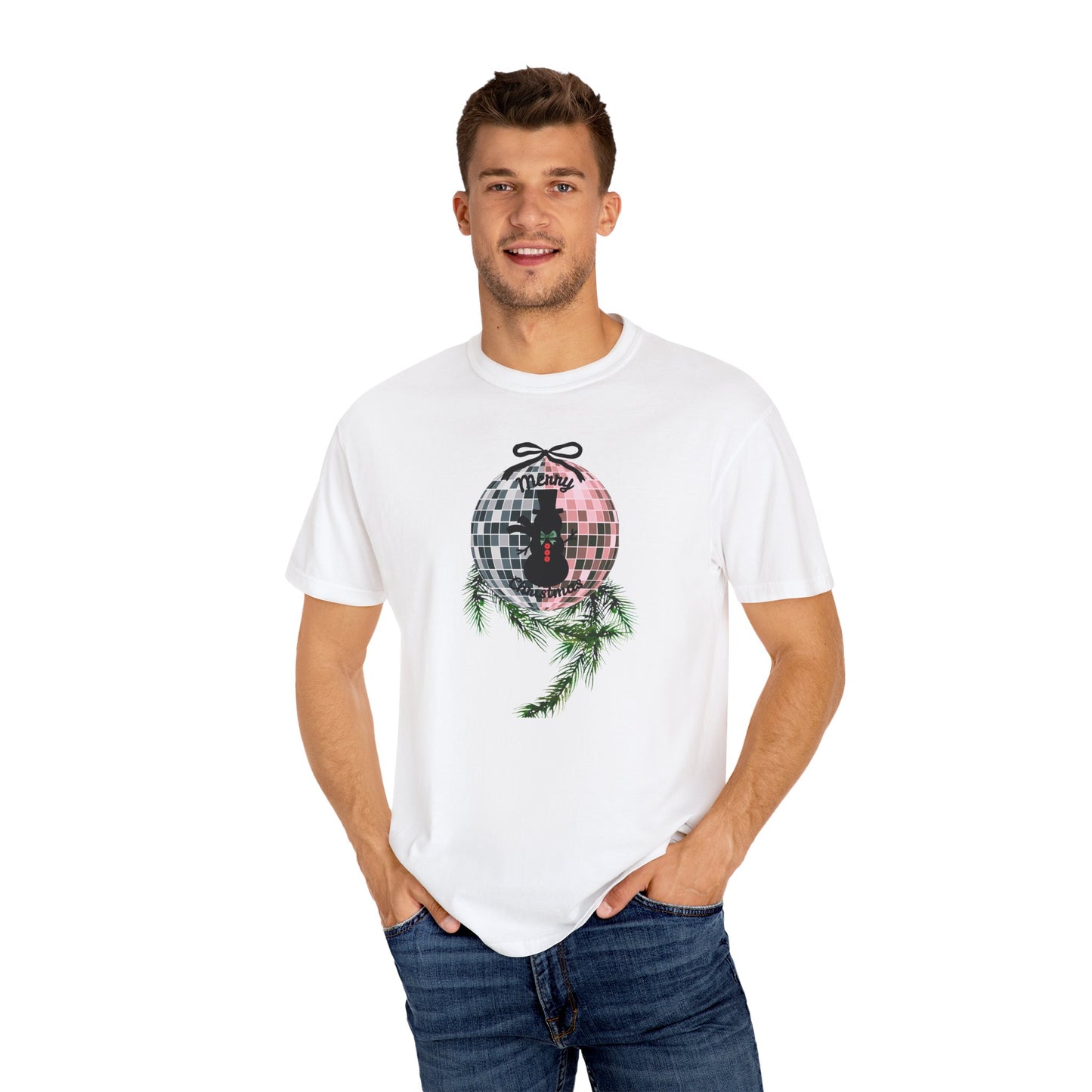 Christmas Disco Snowman T-shirt