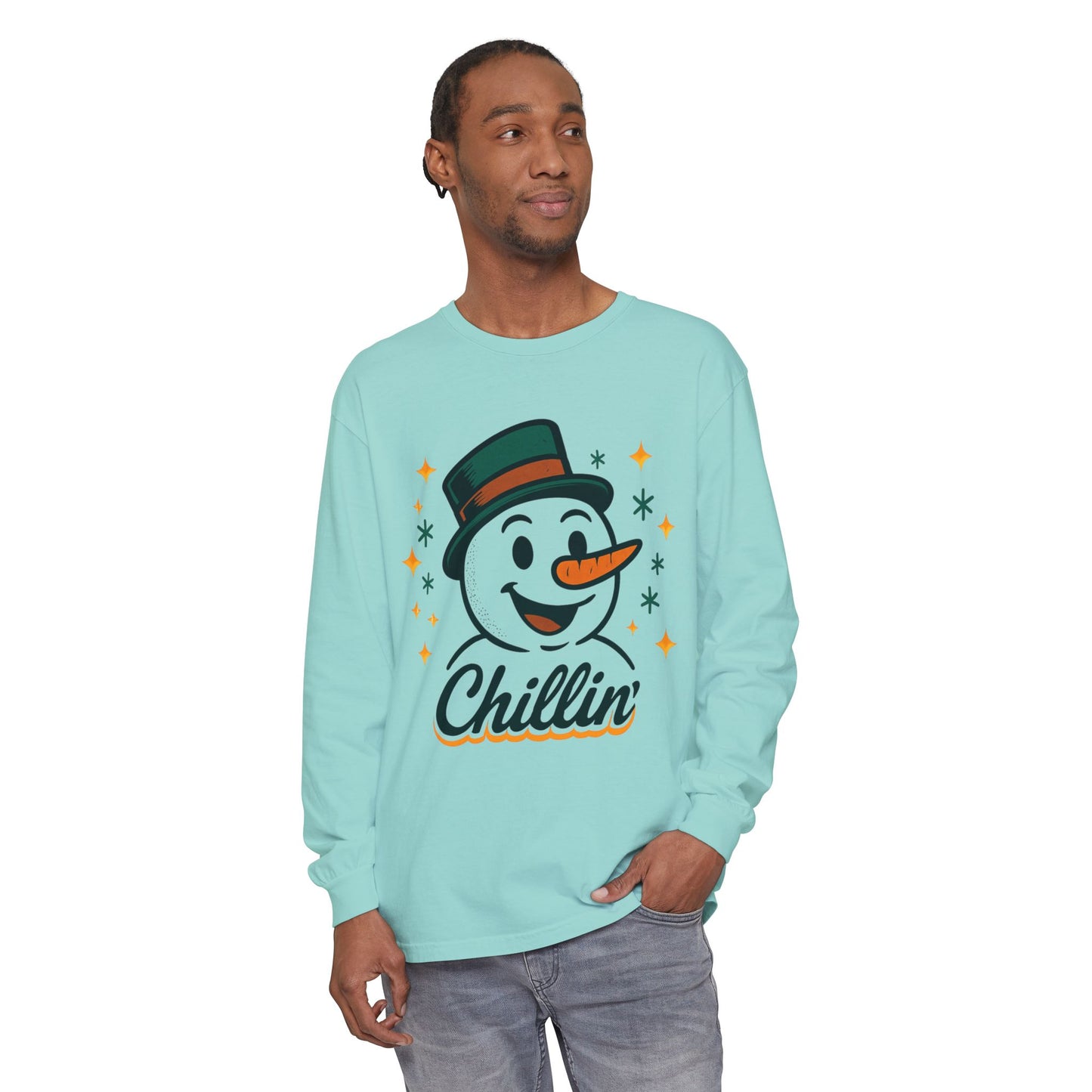 Unisex Garment-dyed Long Sleeve T-Shirt