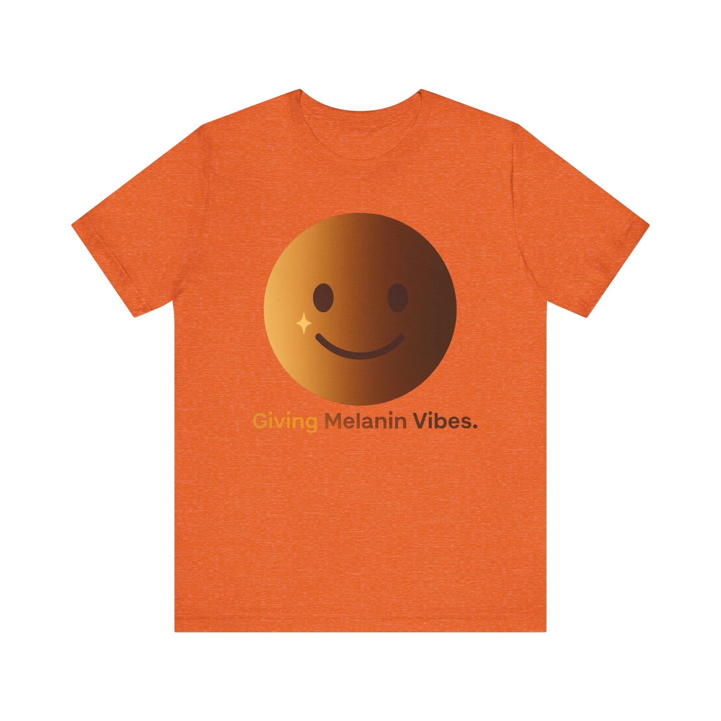 Melanated Emoji Tee- Giving Melanated Vibes- Style 1