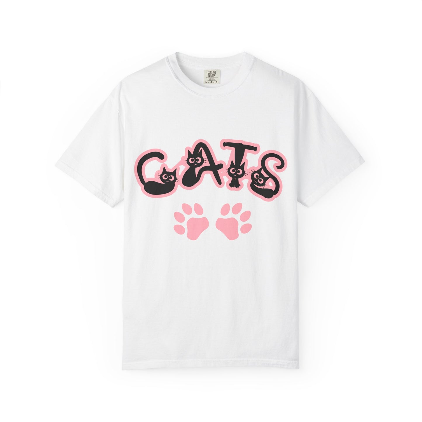 Cat Lover Unisex T-shirt with CATS Font Design