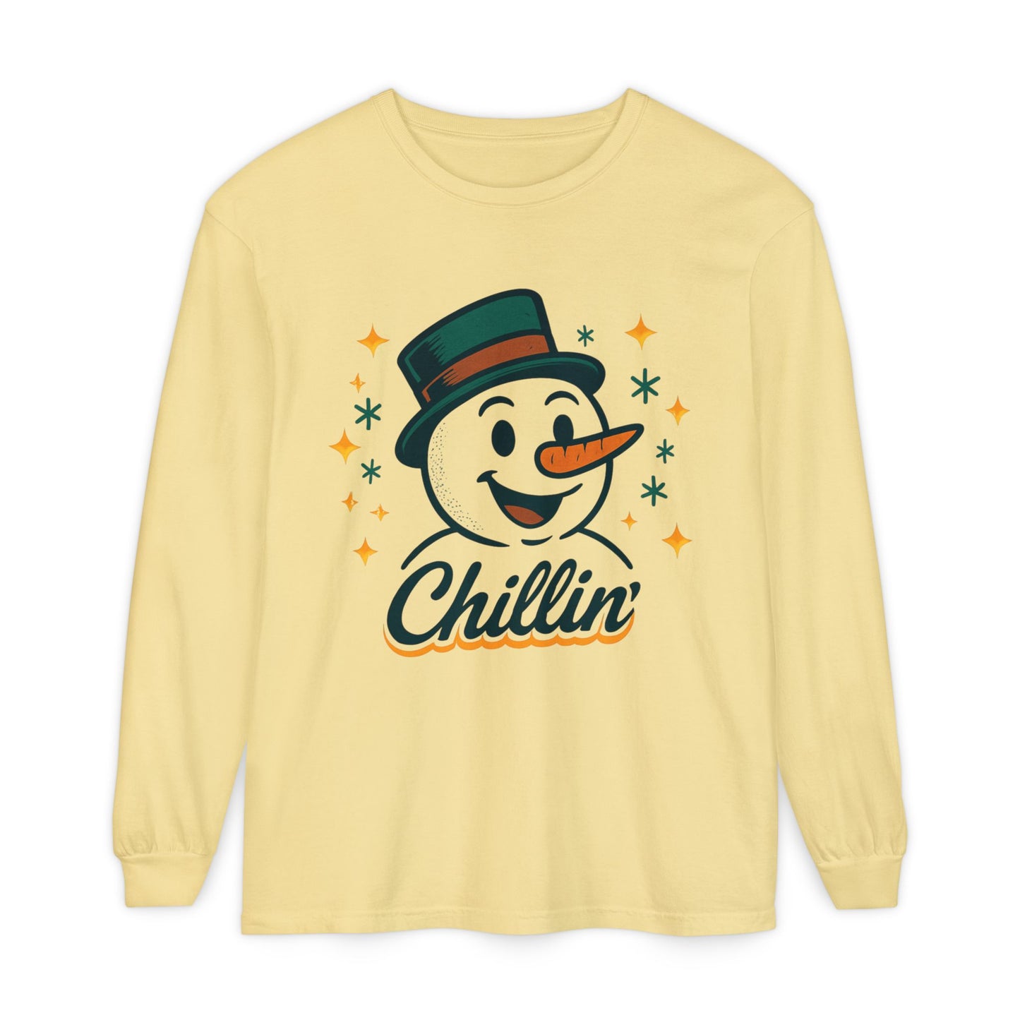 Unisex Garment-dyed Long Sleeve T-Shirt