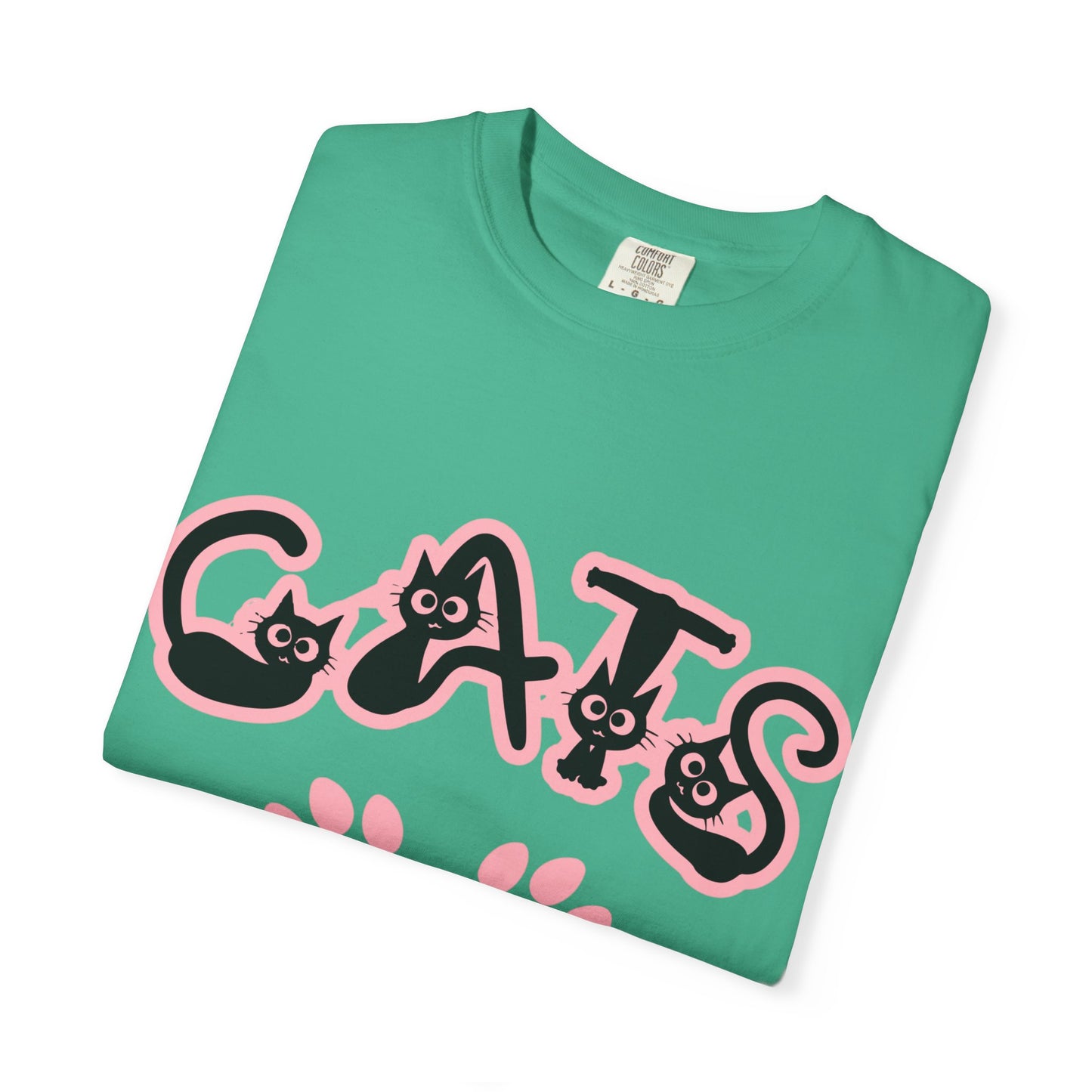 Cat Lover Unisex T-shirt with CATS Font Design