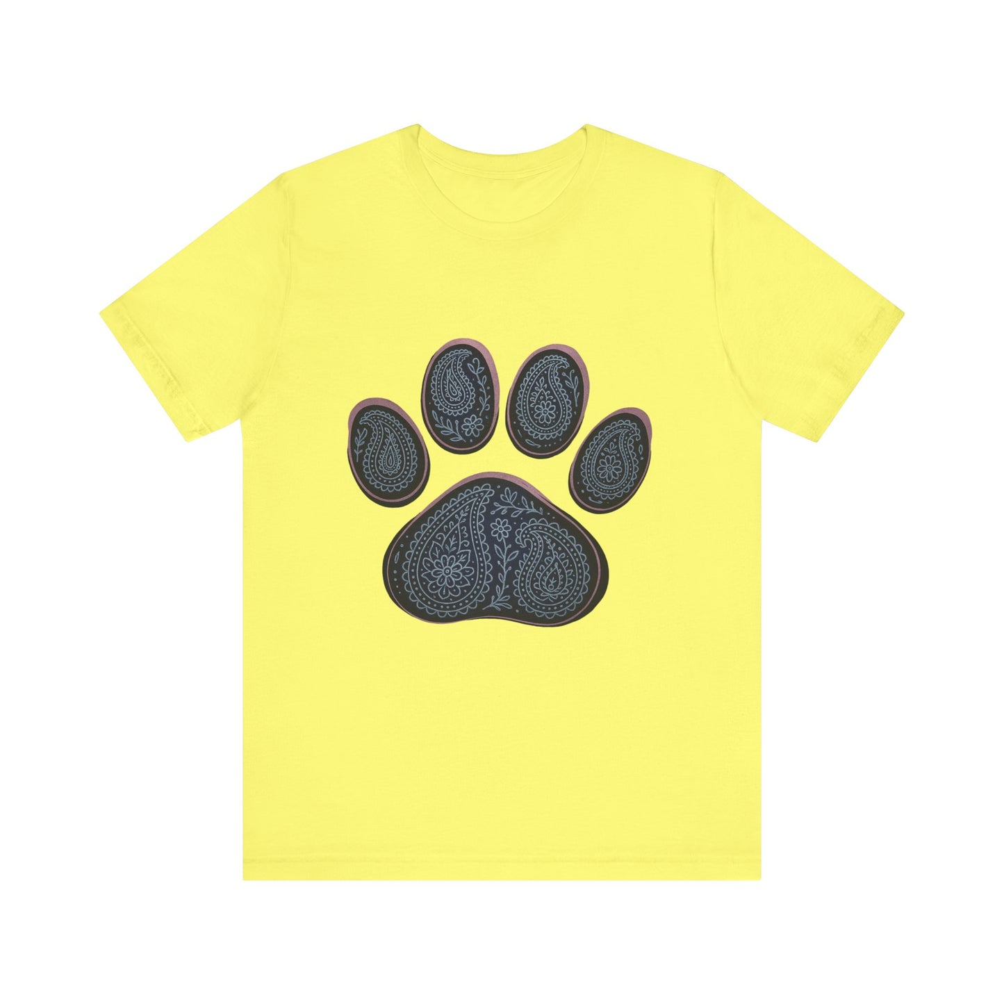 Blue Paisley Paw Tee