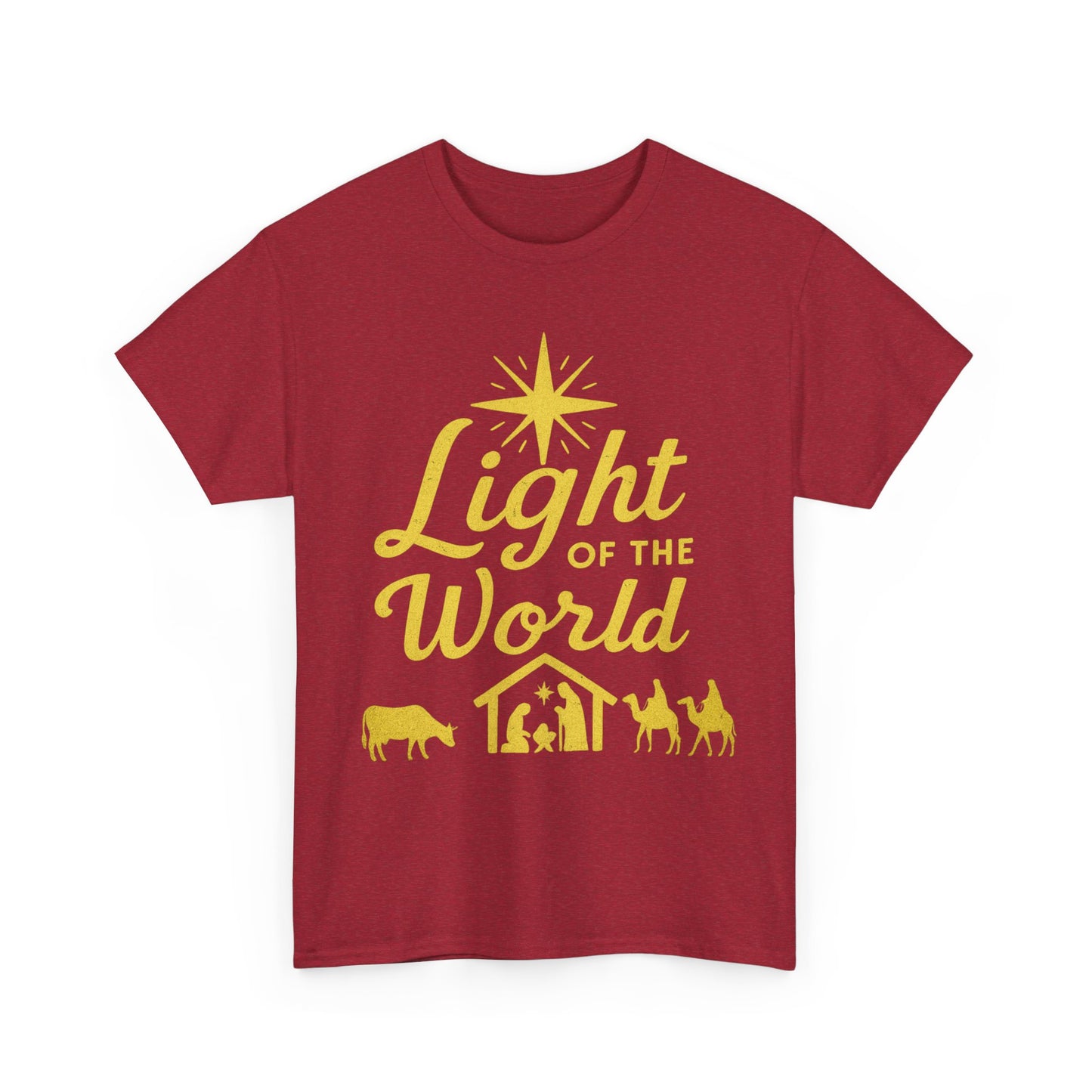 Christmas Nativity Unisex Tee - LIGHT OF THE WORLD