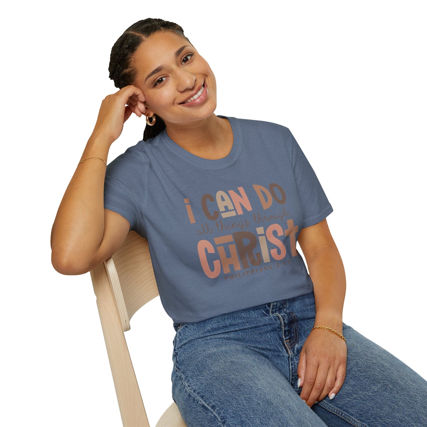 Faithful Unisex Tee with Inspirational Text - Earthtone Colors