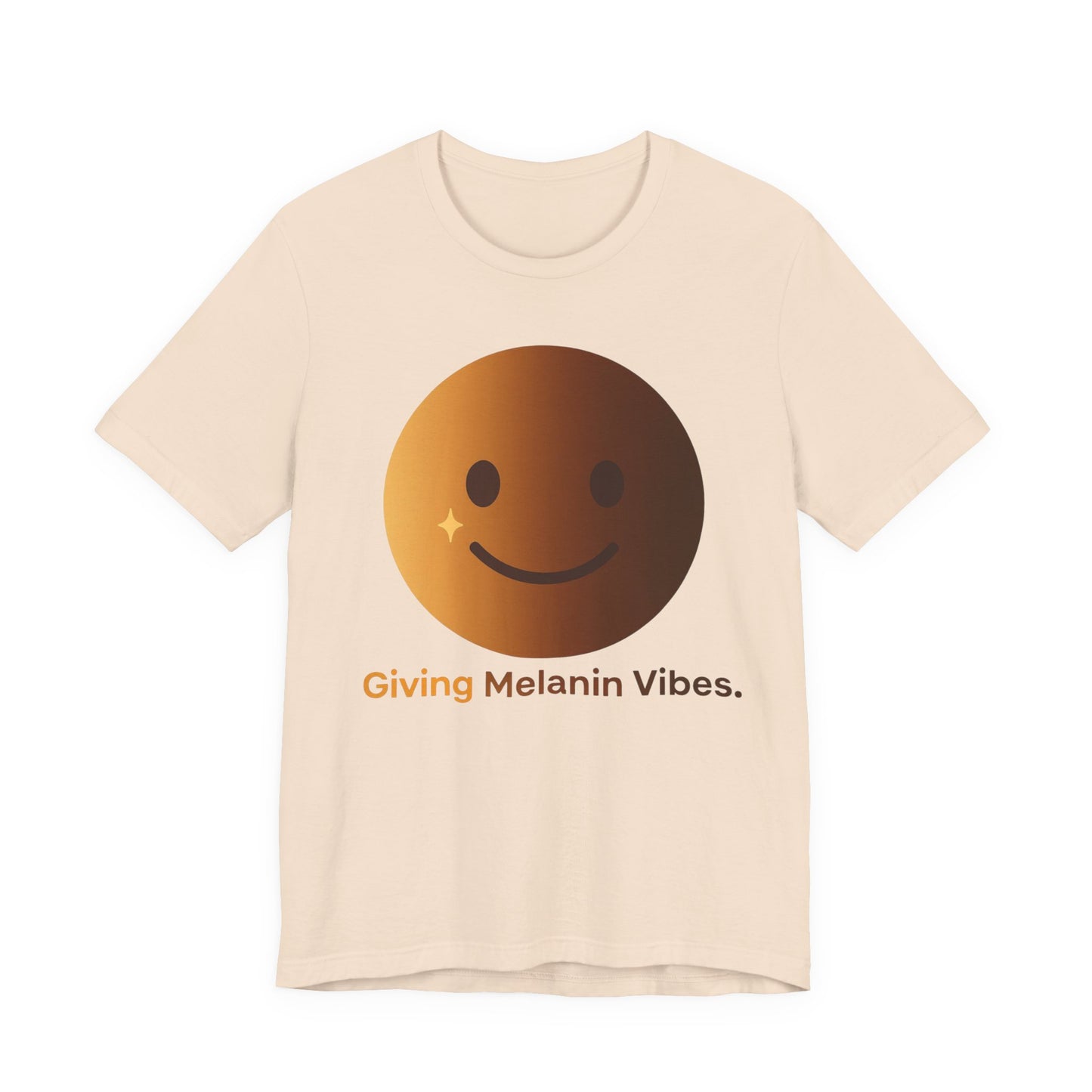 Melanated Emoji Tee- Giving Melanated Vibes- Style 1