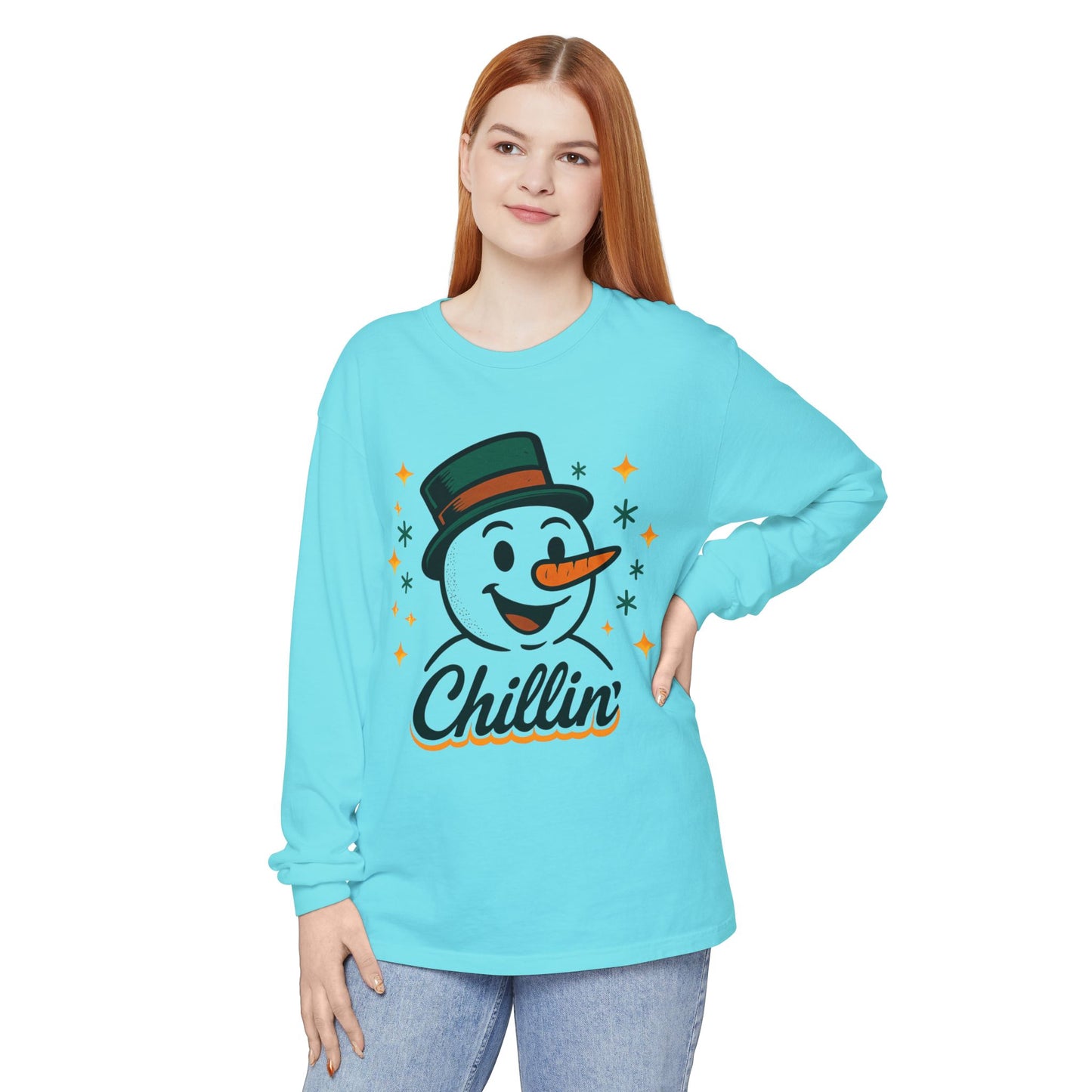 Unisex Garment-dyed Long Sleeve T-Shirt