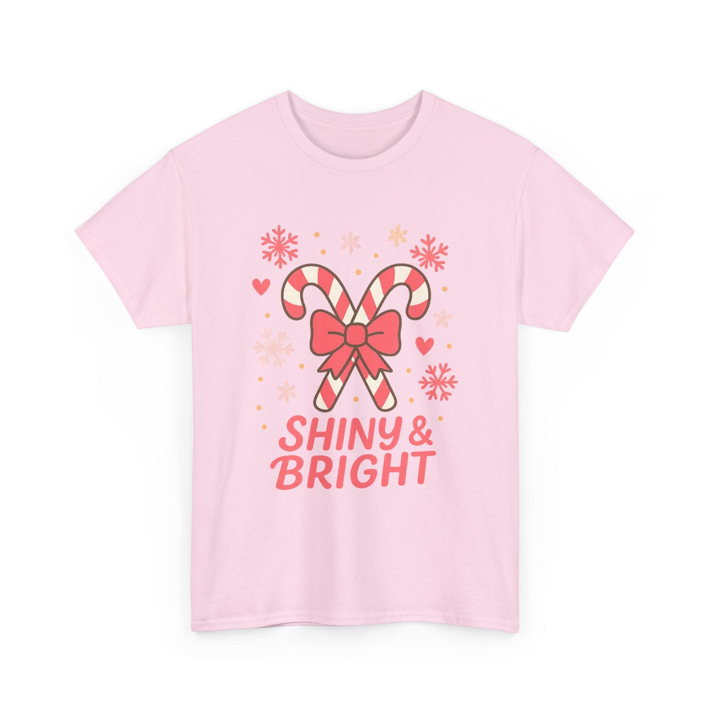 Candy Cane Christmas Tee, Holiday Shirt, Festive Unisex Cotton Tee, Merry and Bright T-Shirt, Gift for Christmas, Winter Apparel