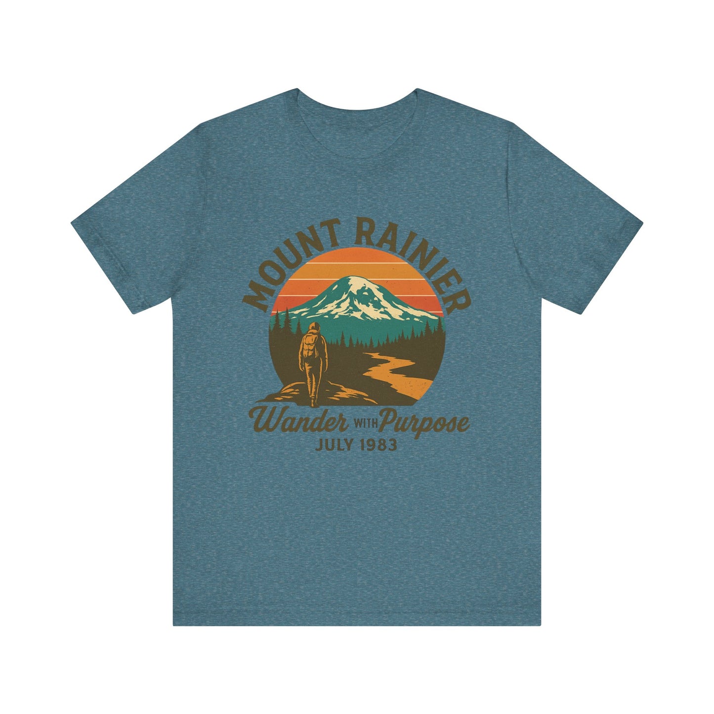 Adventure Tee - Wander with Purpose Retro Hiker