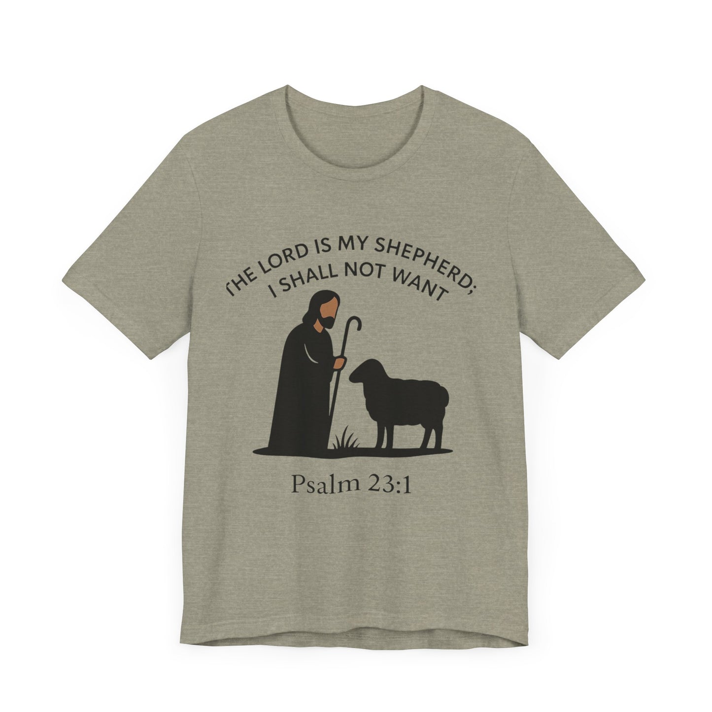 Christian Tee - Jesus Shepard and Black Sheep Design