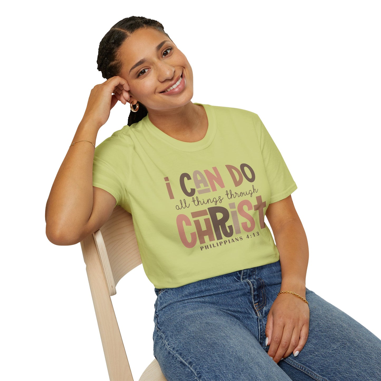 Faithful Unisex Tee with Inspirational Text - Earthtone Colors