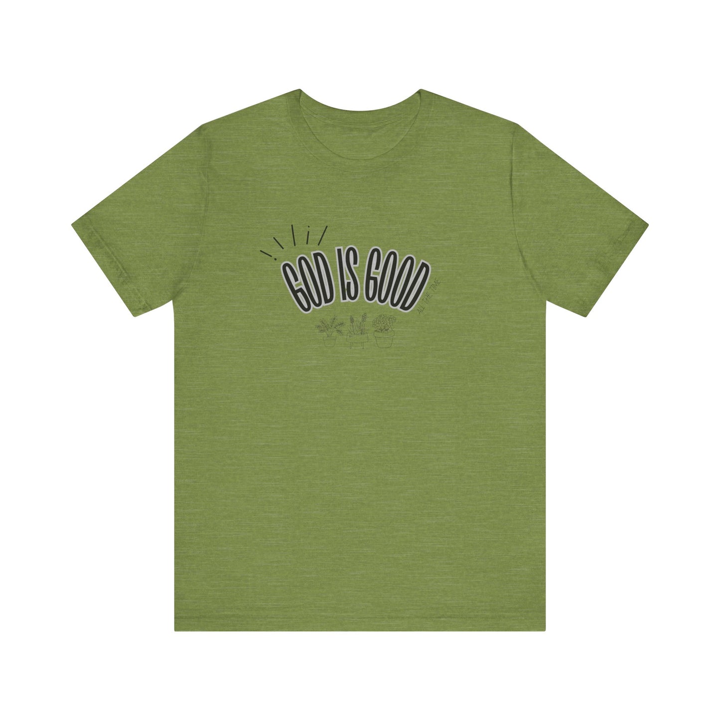 God is Good Unisex T-shirt with Flower Images