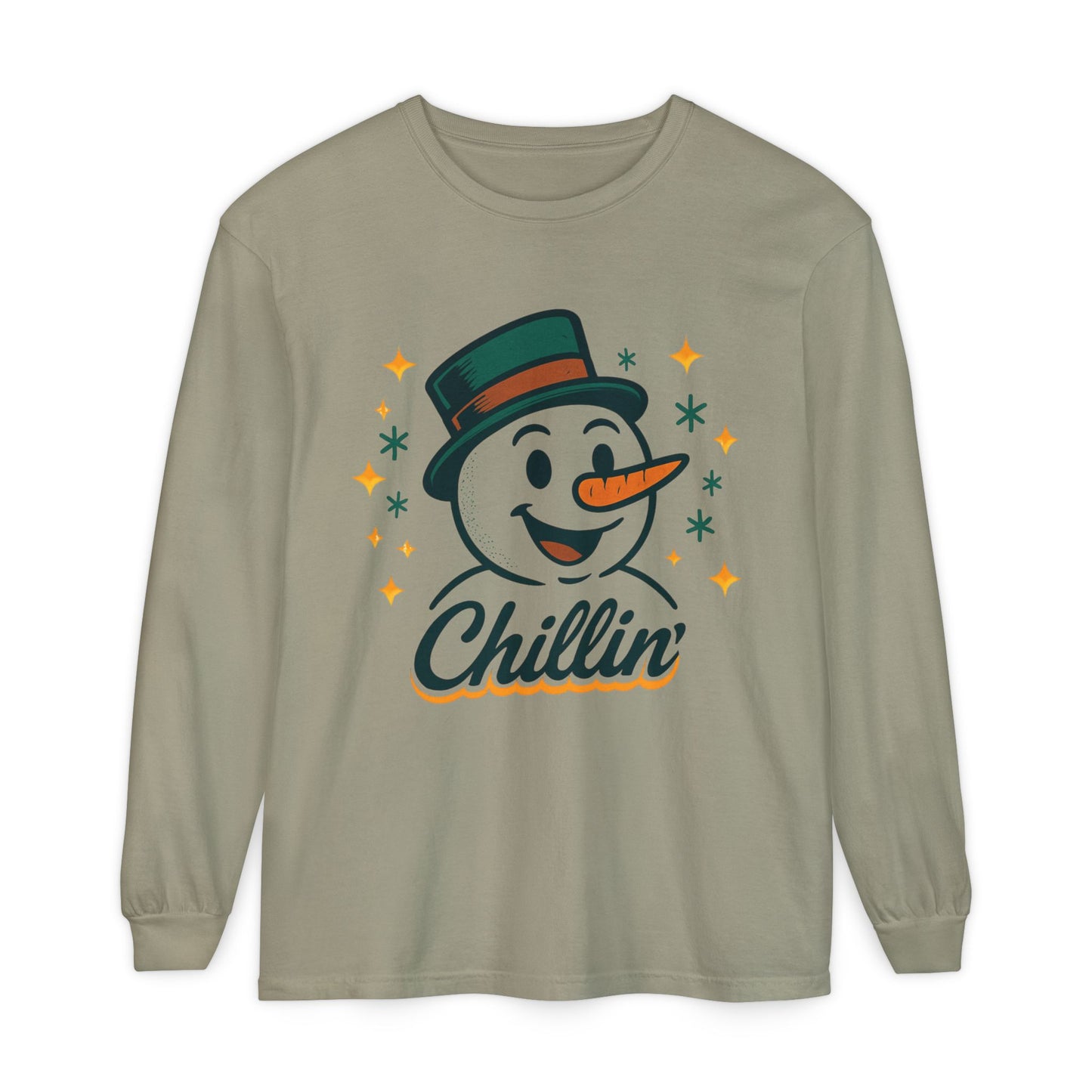 Unisex Garment-dyed Long Sleeve T-Shirt