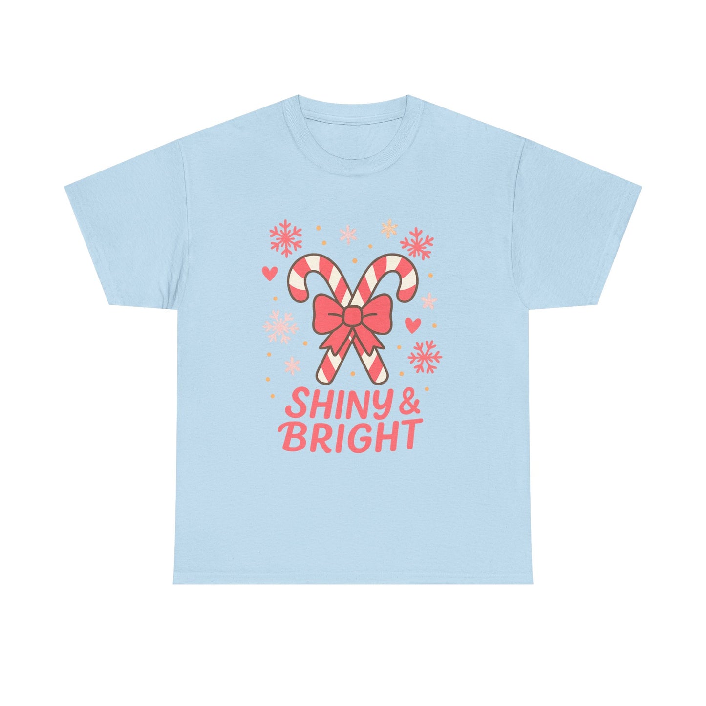 Candy Cane Christmas Tee, Holiday Shirt, Festive Unisex Cotton Tee, Merry and Bright T-Shirt, Gift for Christmas, Winter Apparel