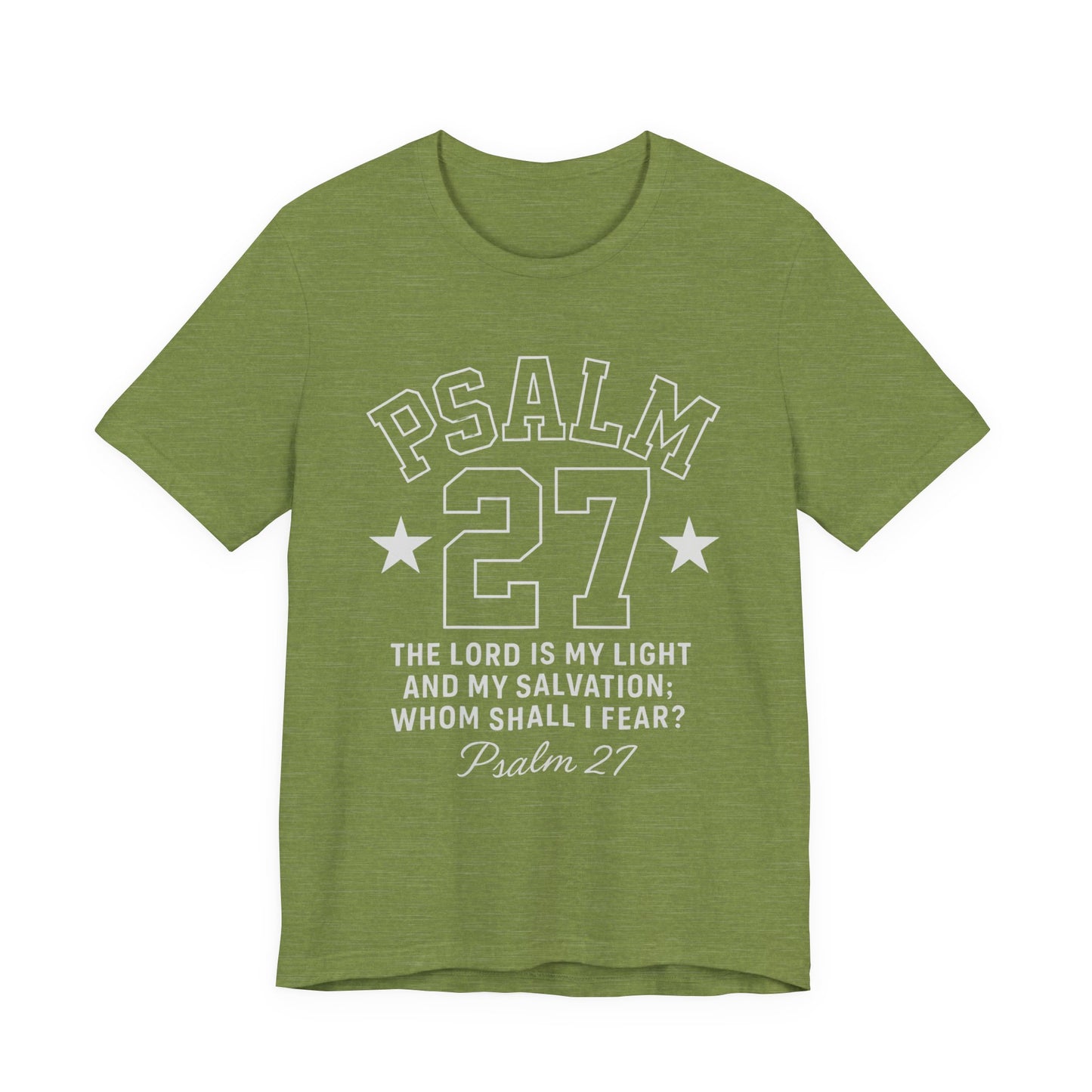 Unisex Jersey Tee - PSALM 27 Sporty Jersey Style Shirt
