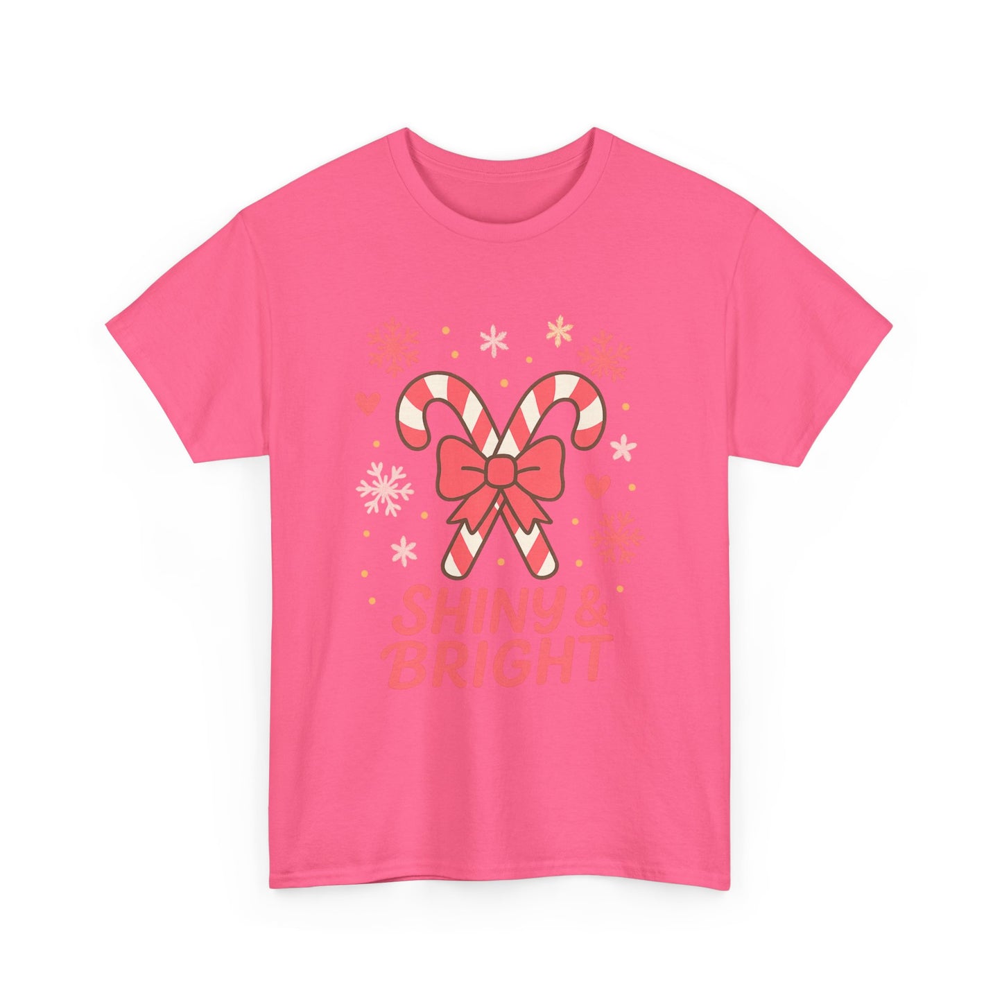 Candy Cane Christmas Tee, Holiday Shirt, Festive Unisex Cotton Tee, Merry and Bright T-Shirt, Gift for Christmas, Winter Apparel