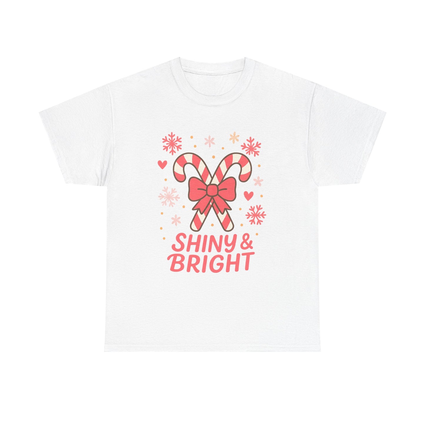 Candy Cane Christmas Tee, Holiday Shirt, Festive Unisex Cotton Tee, Merry and Bright T-Shirt, Gift for Christmas, Winter Apparel