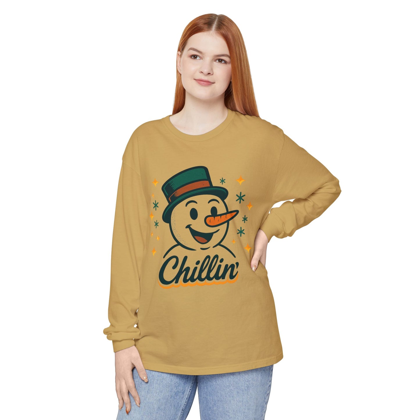Unisex Garment-dyed Long Sleeve T-Shirt