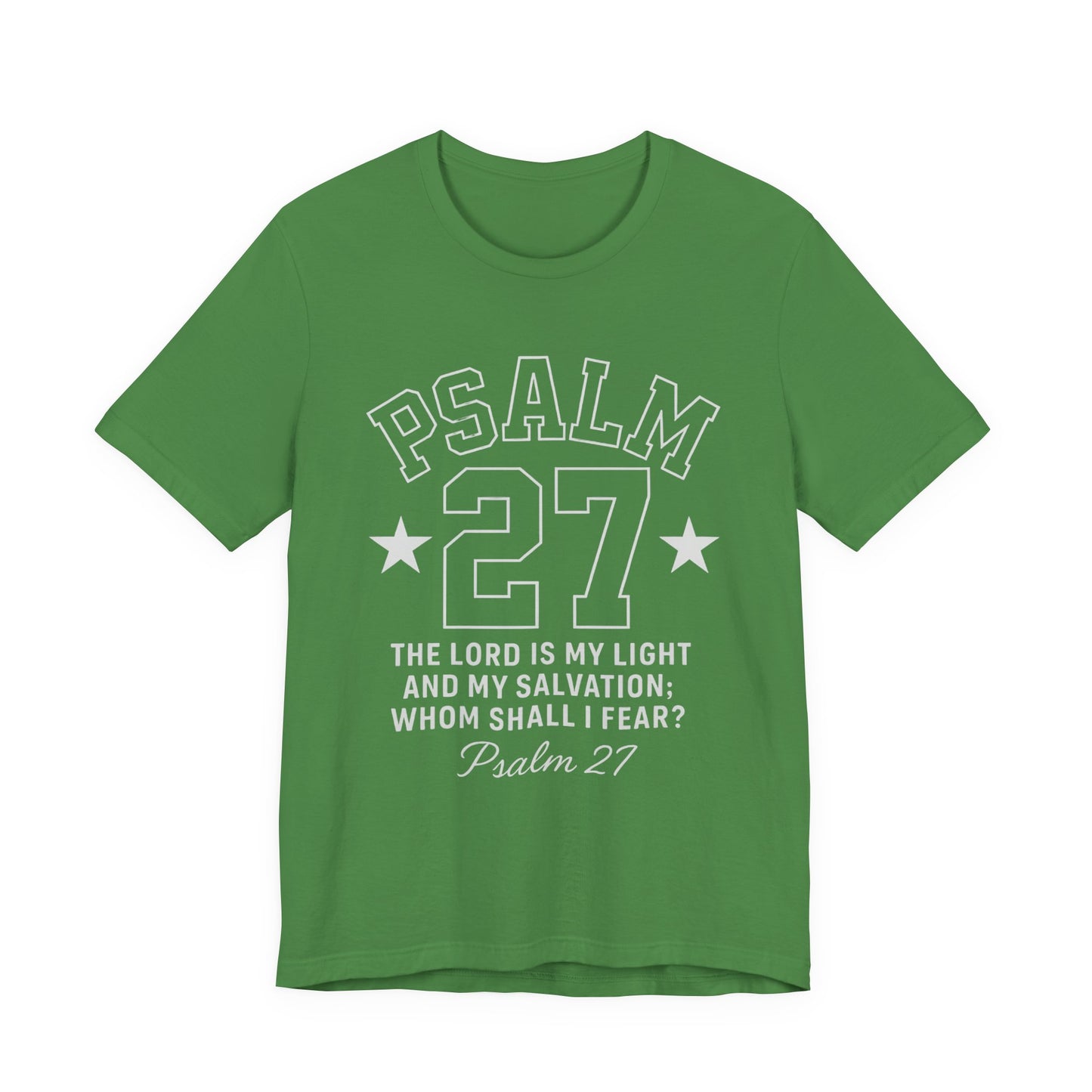 Unisex Jersey Tee - PSALM 27 Sporty Jersey Style Shirt