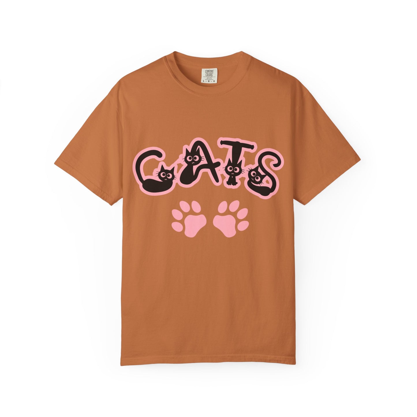 Cat Lover Unisex T-shirt with CATS Font Design