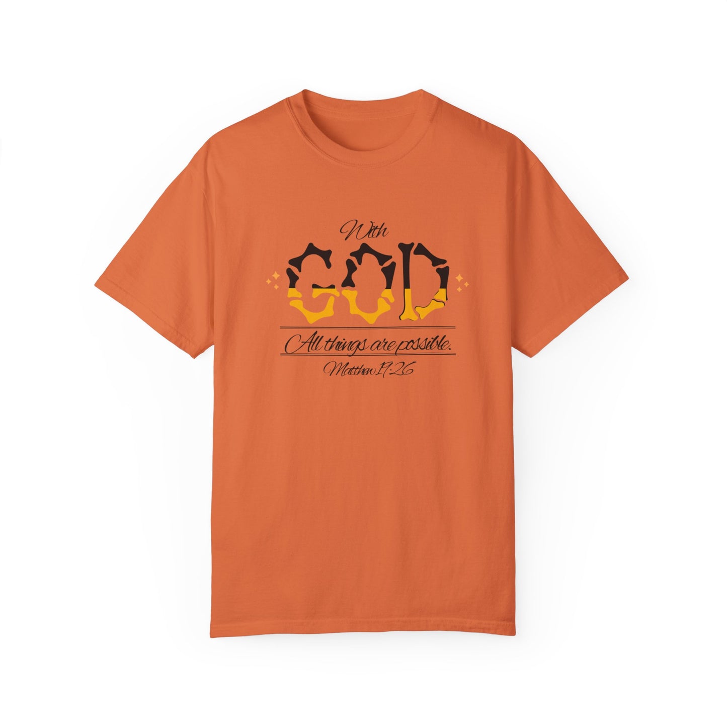 Hope-filled Unisex T-shirt with Matthew 29:16 Scripture