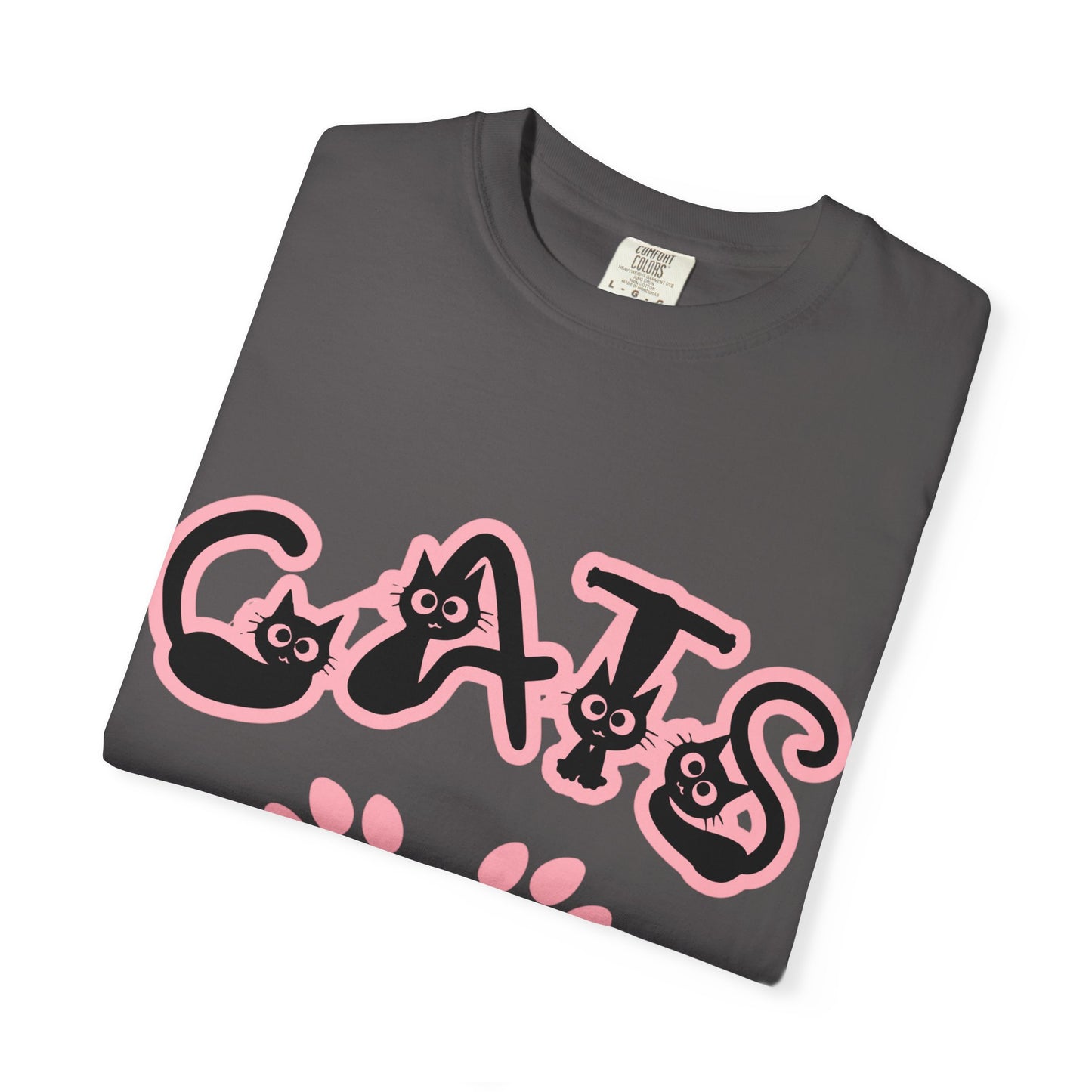 Cat Lover Unisex T-shirt with CATS Font Design