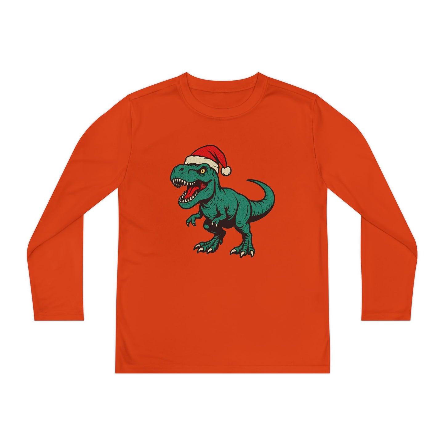 Long Sleeve Dinosaur Holiday Tee