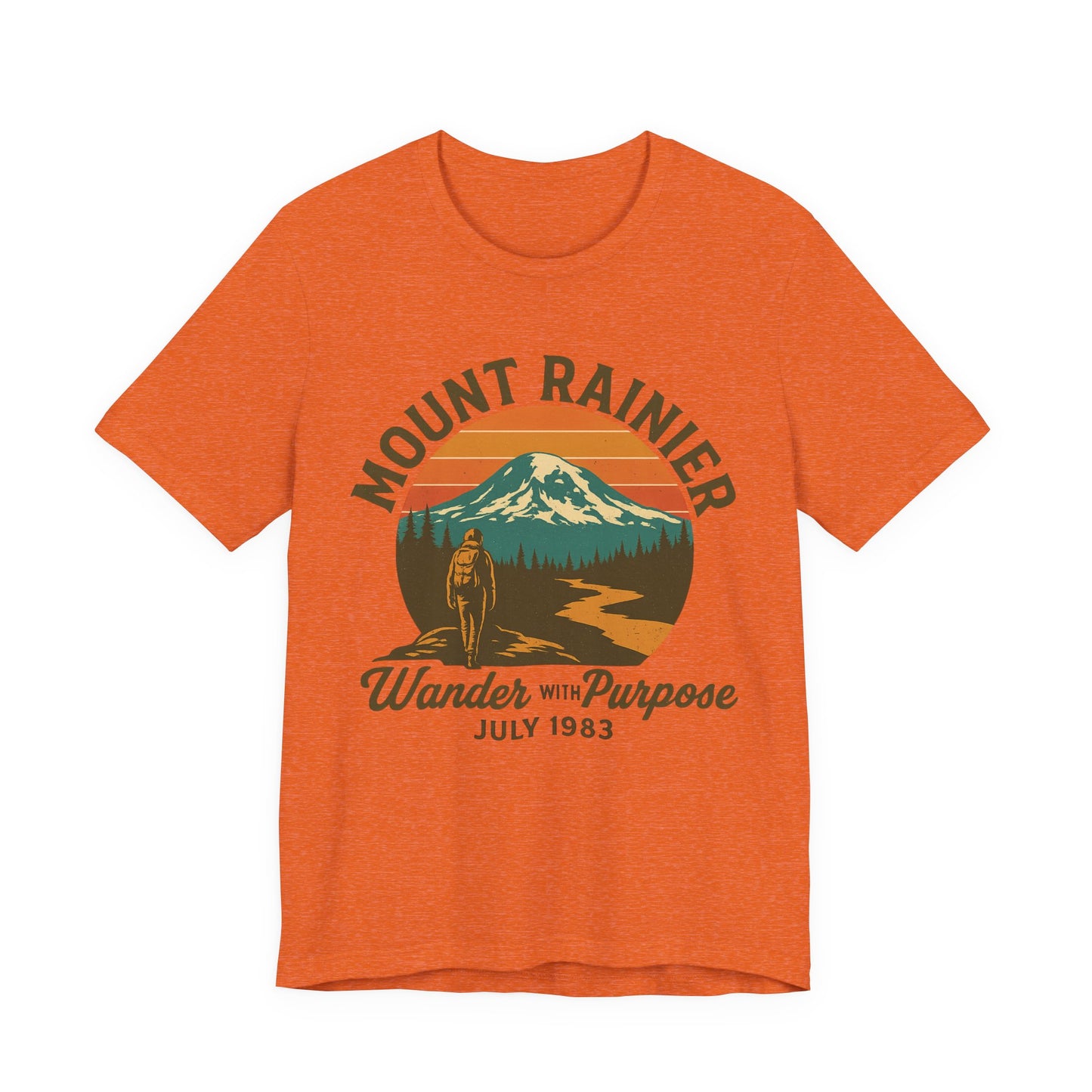 Adventure Tee - Wander with Purpose Retro Hiker
