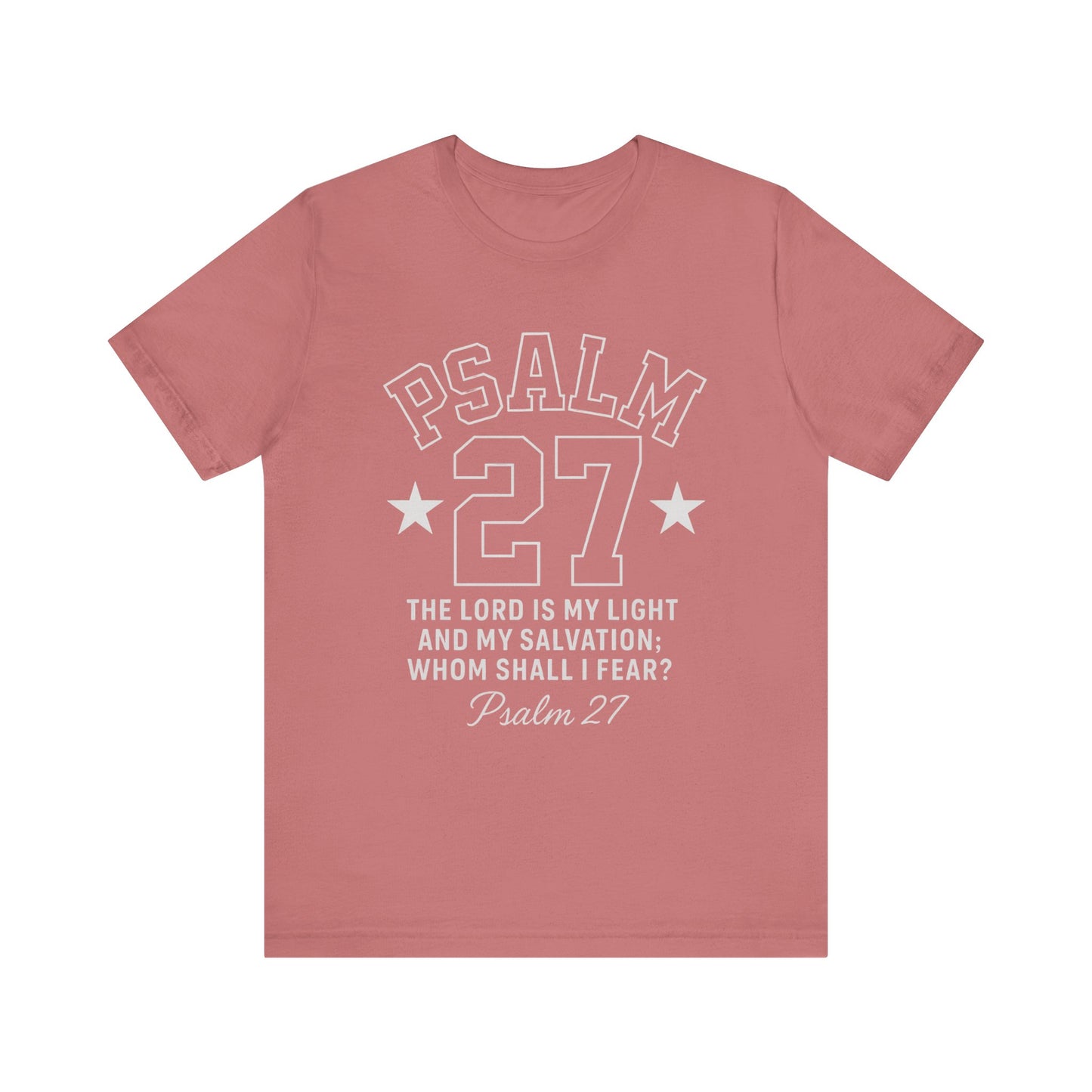 Unisex Jersey Tee - PSALM 27 Sporty Jersey Style Shirt