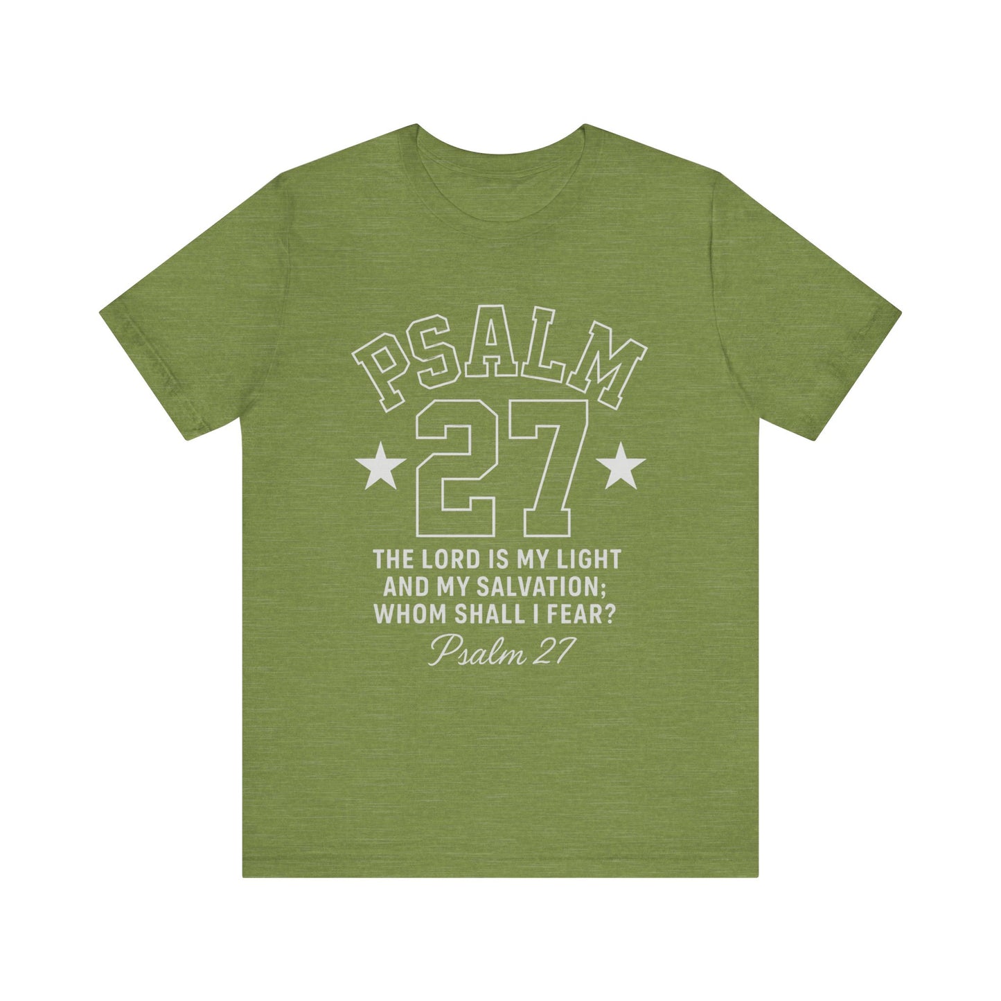 Unisex Jersey Tee - PSALM 27 Sporty Jersey Style Shirt