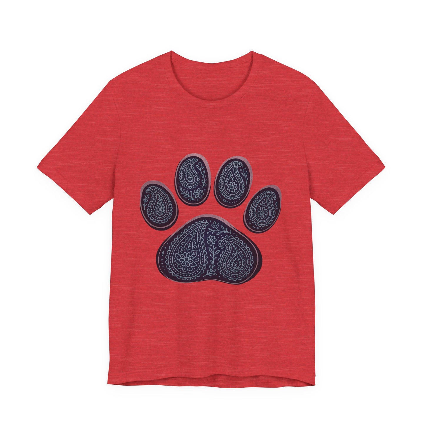 Blue Paisley Paw Tee