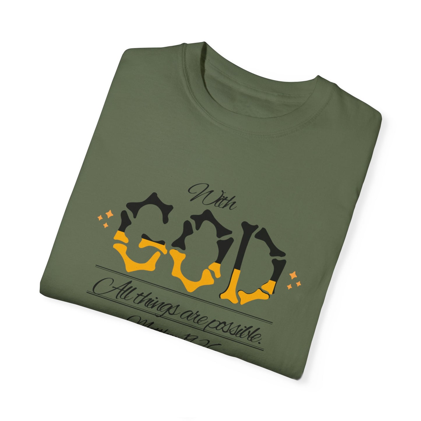Hope-filled Unisex T-shirt with Matthew 29:16 Scripture