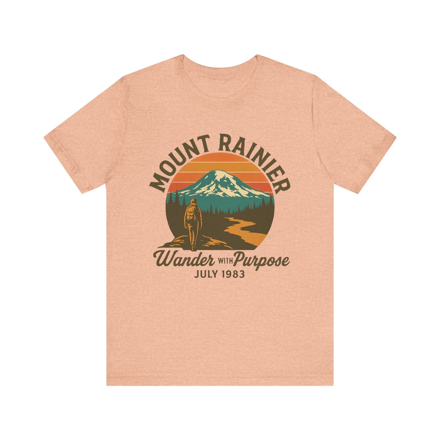 Adventure Tee - Wander with Purpose Retro Hiker